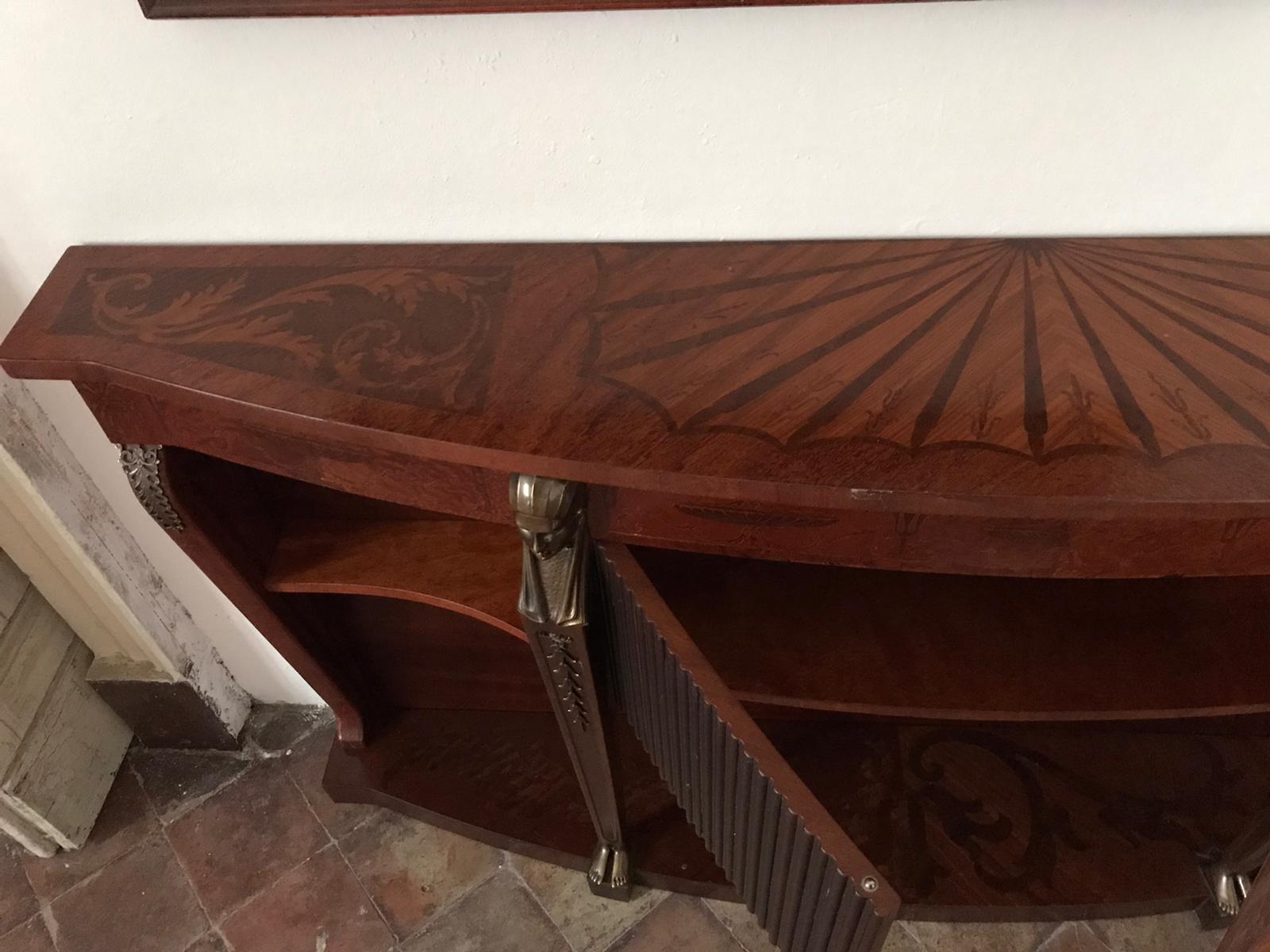 Mid Century Console Table Return from Egypt Style In Good Condition For Sale In London, GB