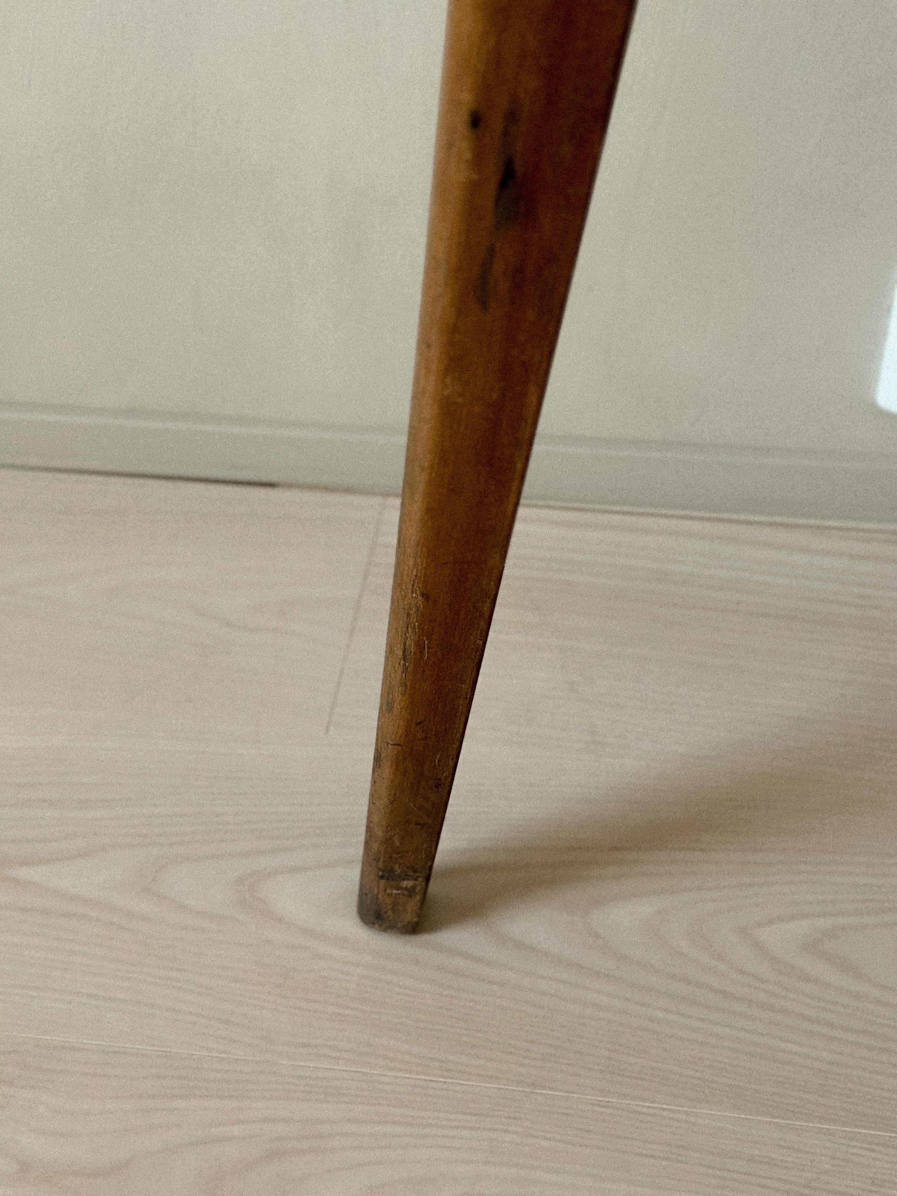 Mid-Century Console Table with Tapered Legs and Formica Top, Italy c. 1950s For Sale 2