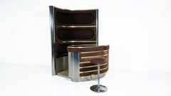 Mid Century Console, Walnut, Italy, 1970s