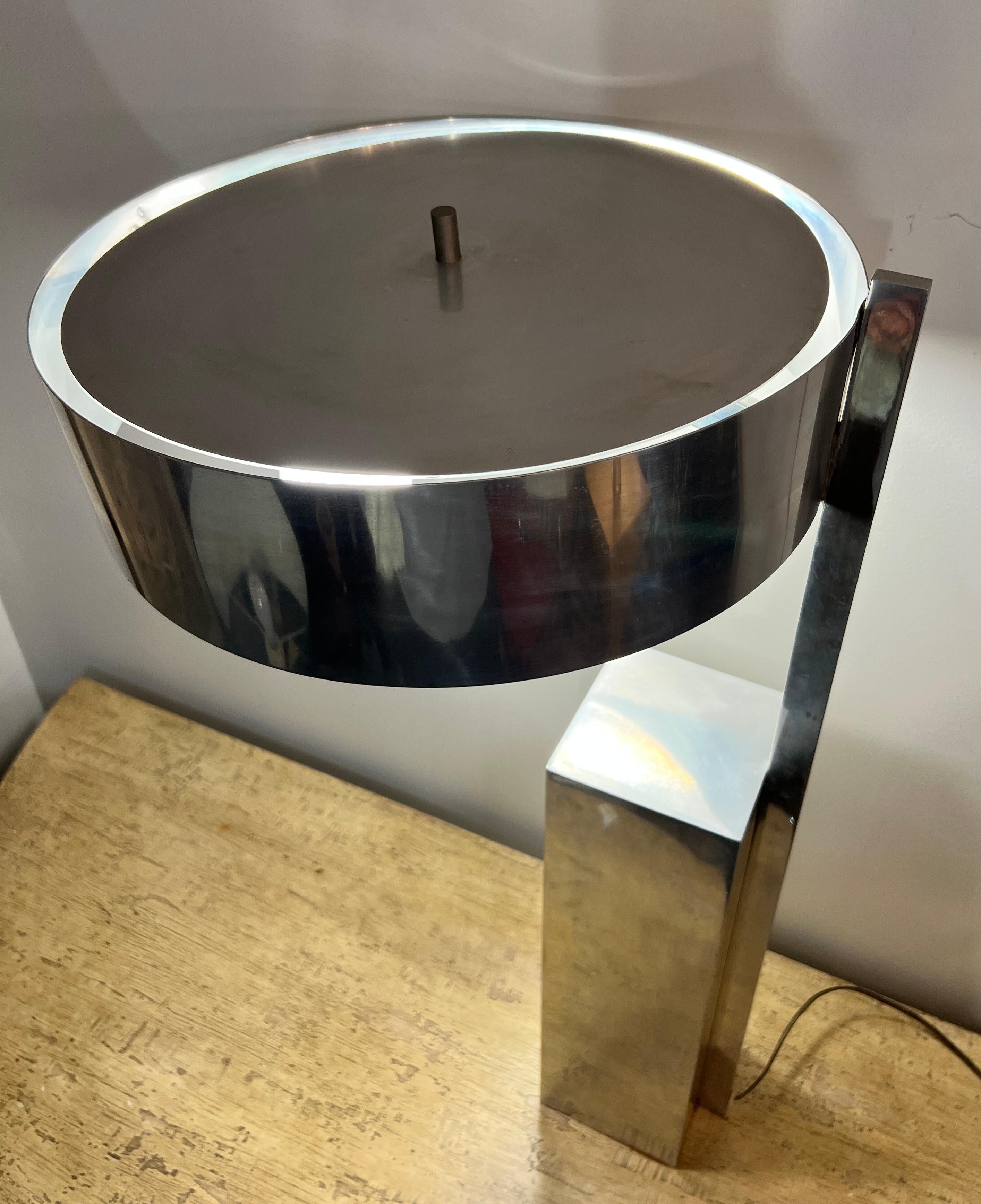 Mid-Century Constructivist Style Table Lamp in the Manner of Kurt Versen For Sale 5