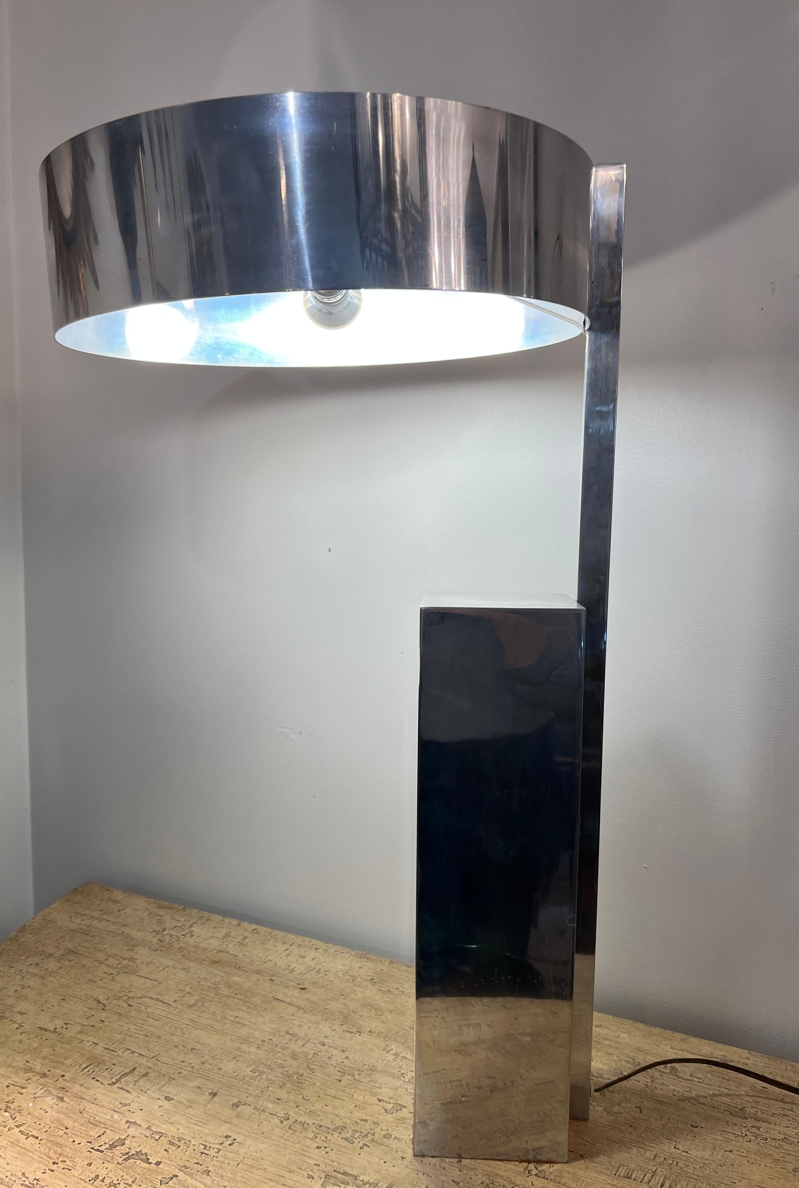 Mid-Century Constructivist Style Table Lamp in the Manner of Kurt Versen For Sale 6
