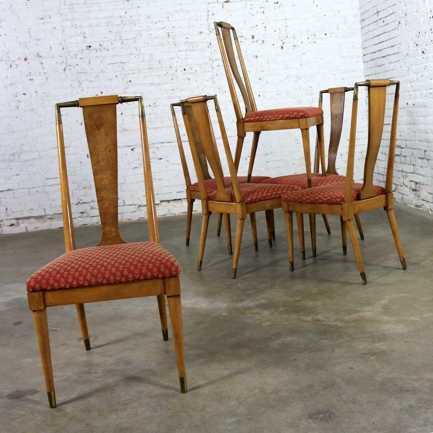 Chaises de salle à manger contemporaines du milieu du siècle dernier par William Clingman pour J. L. Metz, lot de 6 Bon état - En vente à Topeka, KS