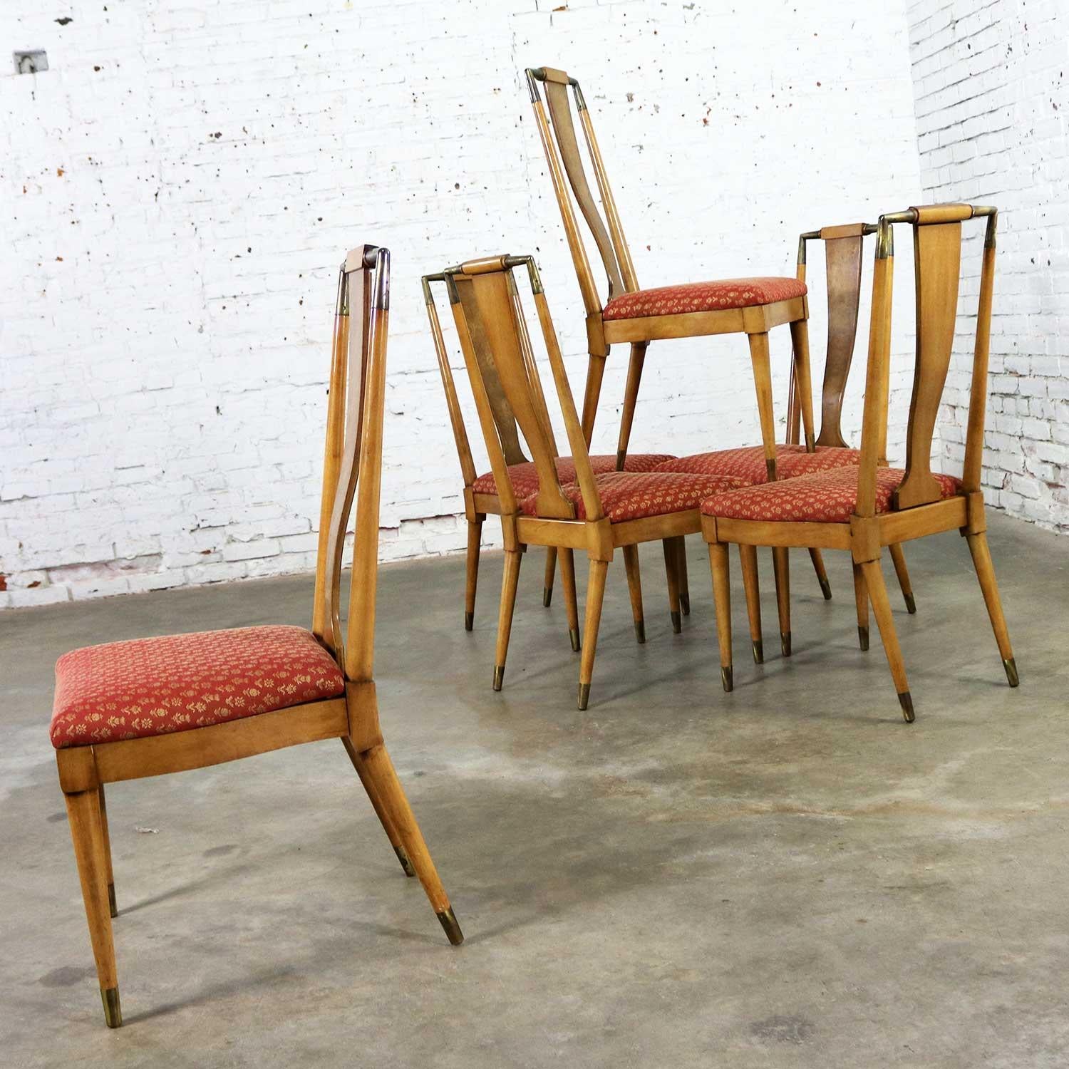 American Midcentury Contempora Dining Chairs by William Clingman for J. L. Metz Set of 6 For Sale