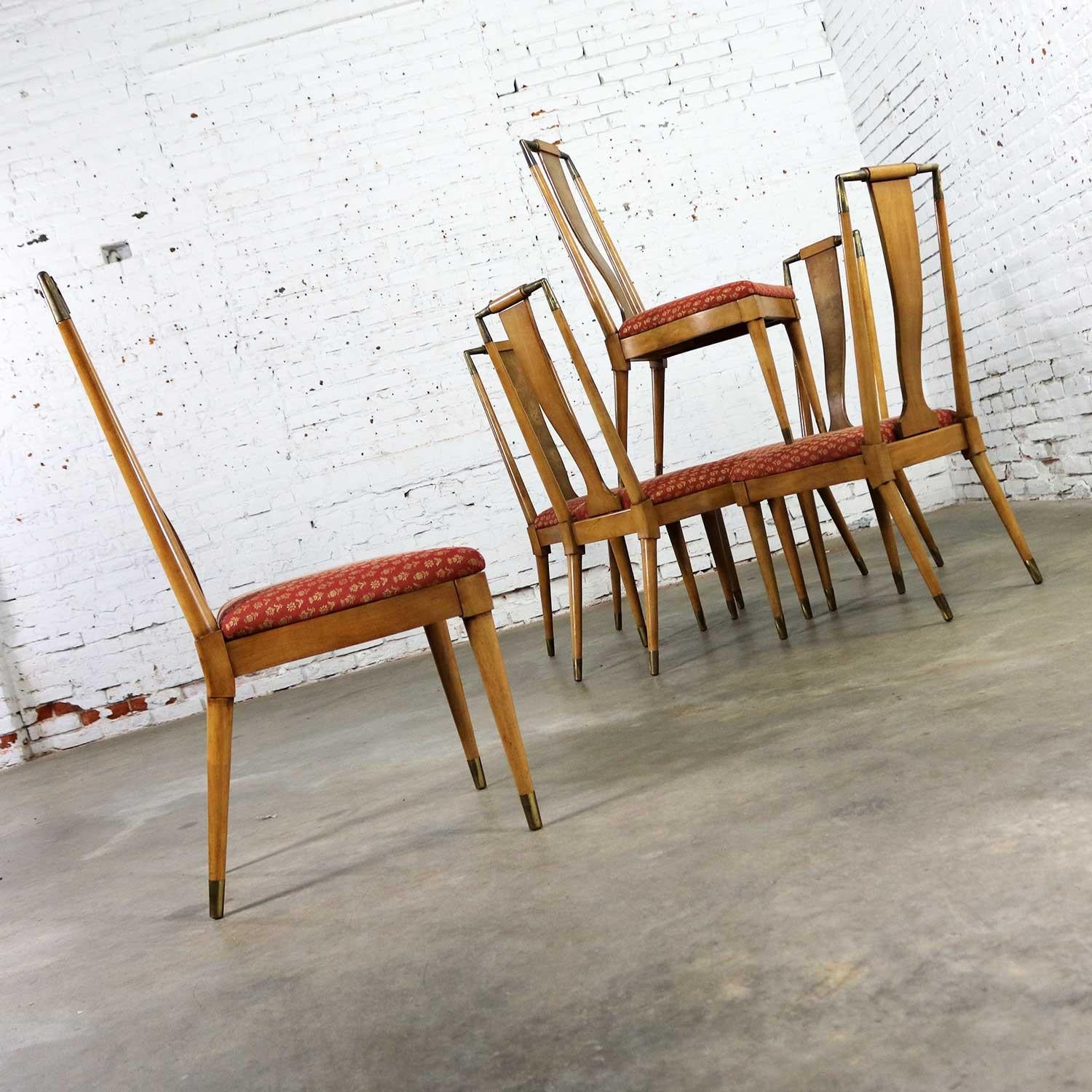 Midcentury Contempora Dining Chairs by William Clingman for J. L. Metz Set of 6 In Good Condition For Sale In Topeka, KS