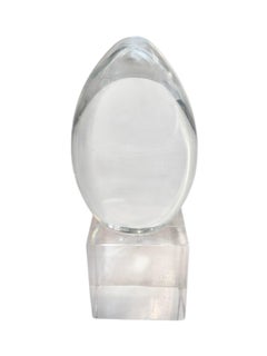 Mid Century Contemporary Modern Lucite Egg Sculpture