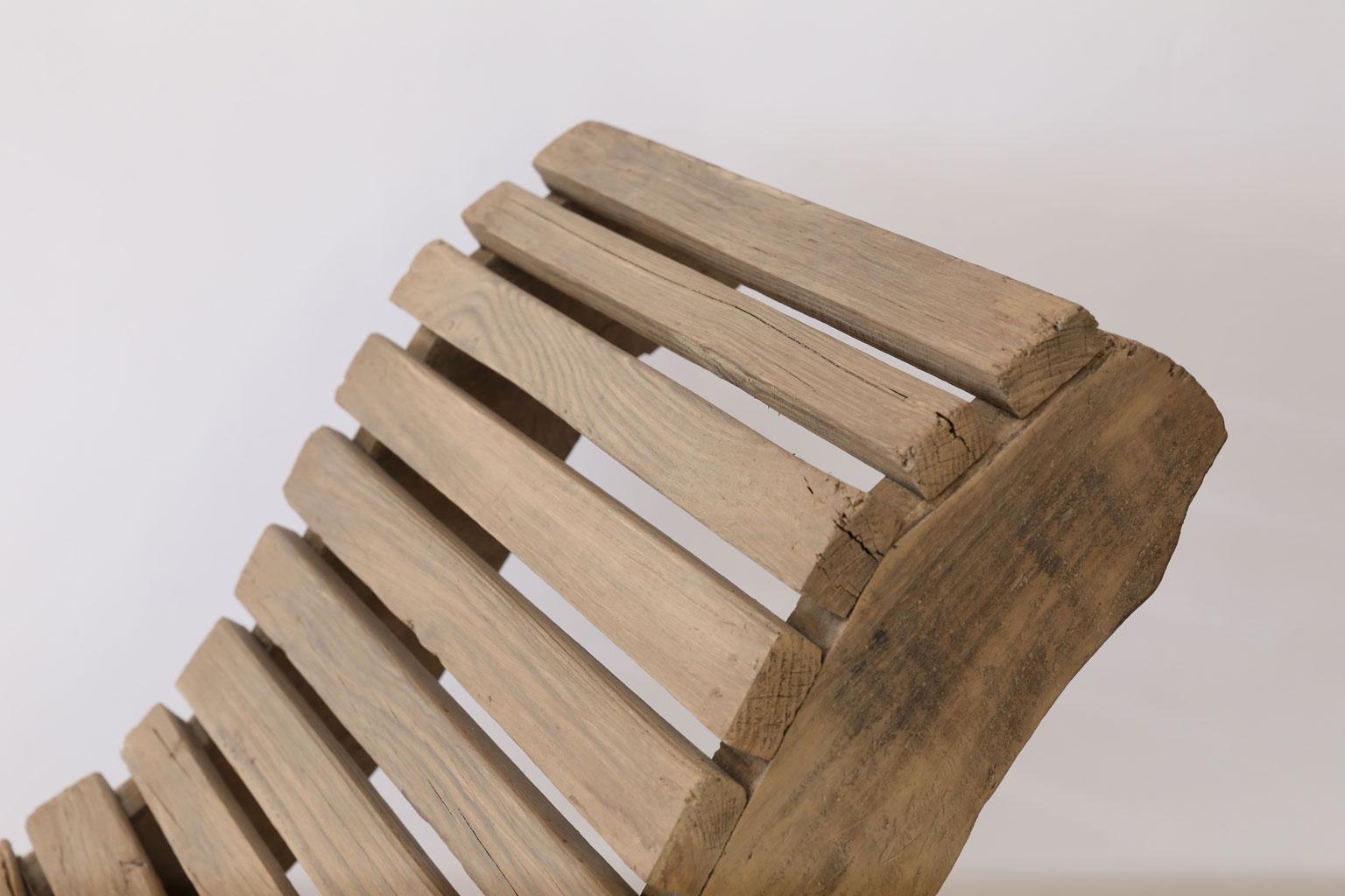 Wood Mid-Century Contoured Lounge by Klaus Grabe