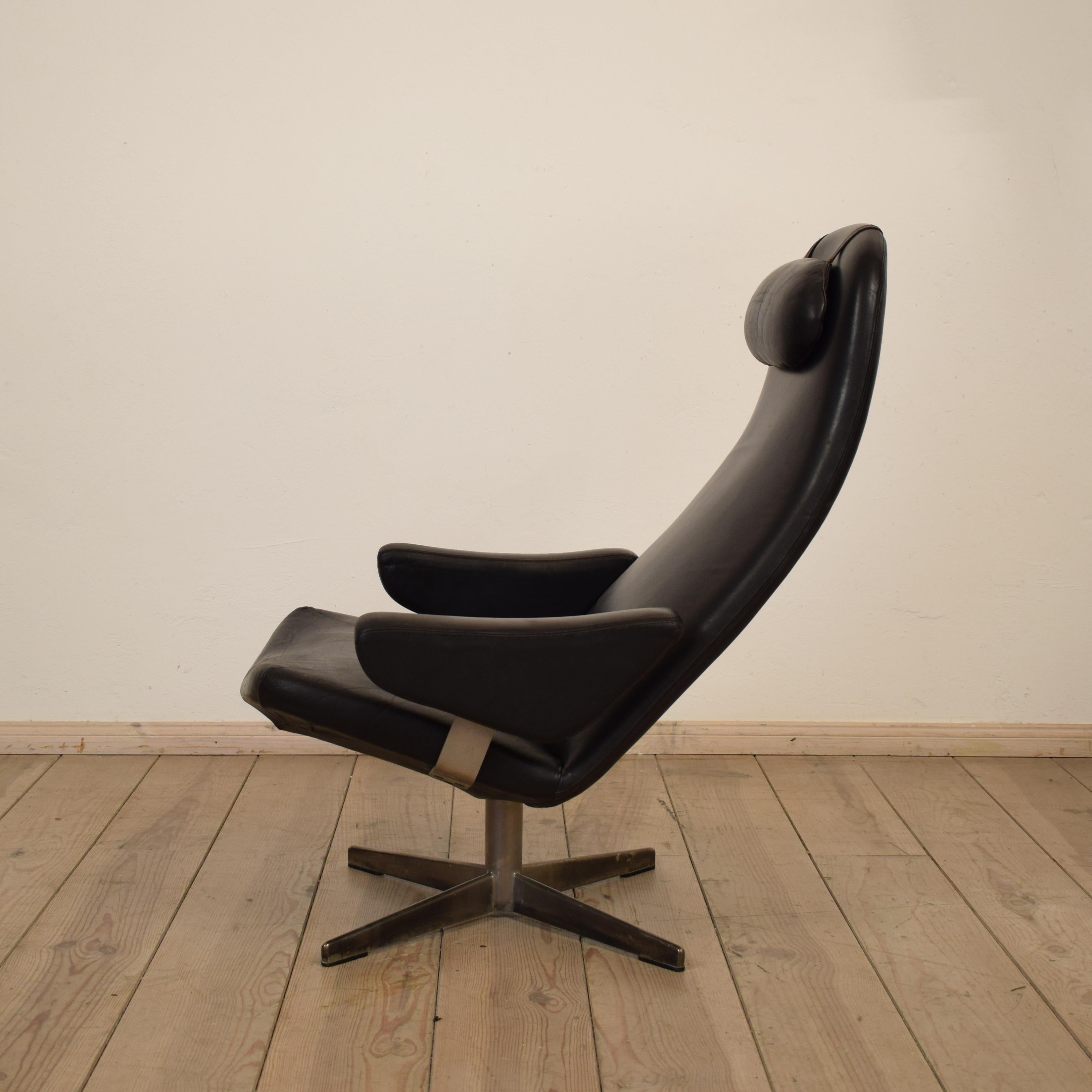 Mid-Century Modern Midcentury Contourette Roto Armchair by Alf Svensson for DUX, 1960