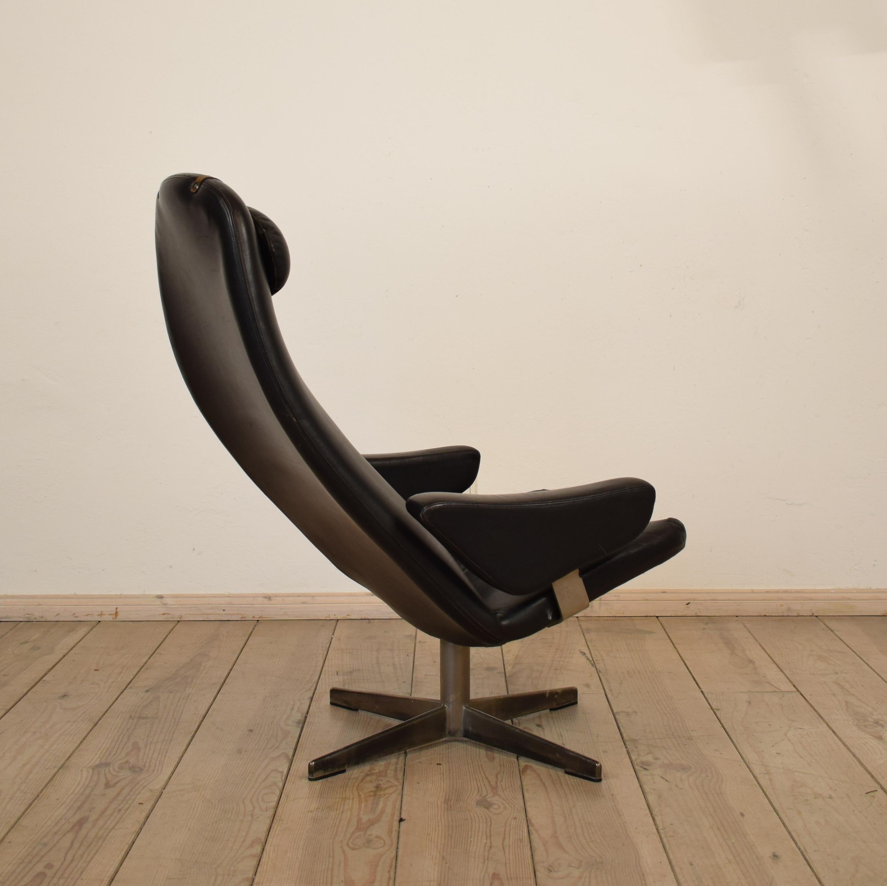 20th Century Midcentury Contourette Roto Armchair by Alf Svensson for DUX, 1960