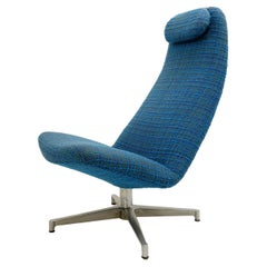 Midcentury "Contourette Roto " Swivel Lounge Chair by Alf Svensson for DUX