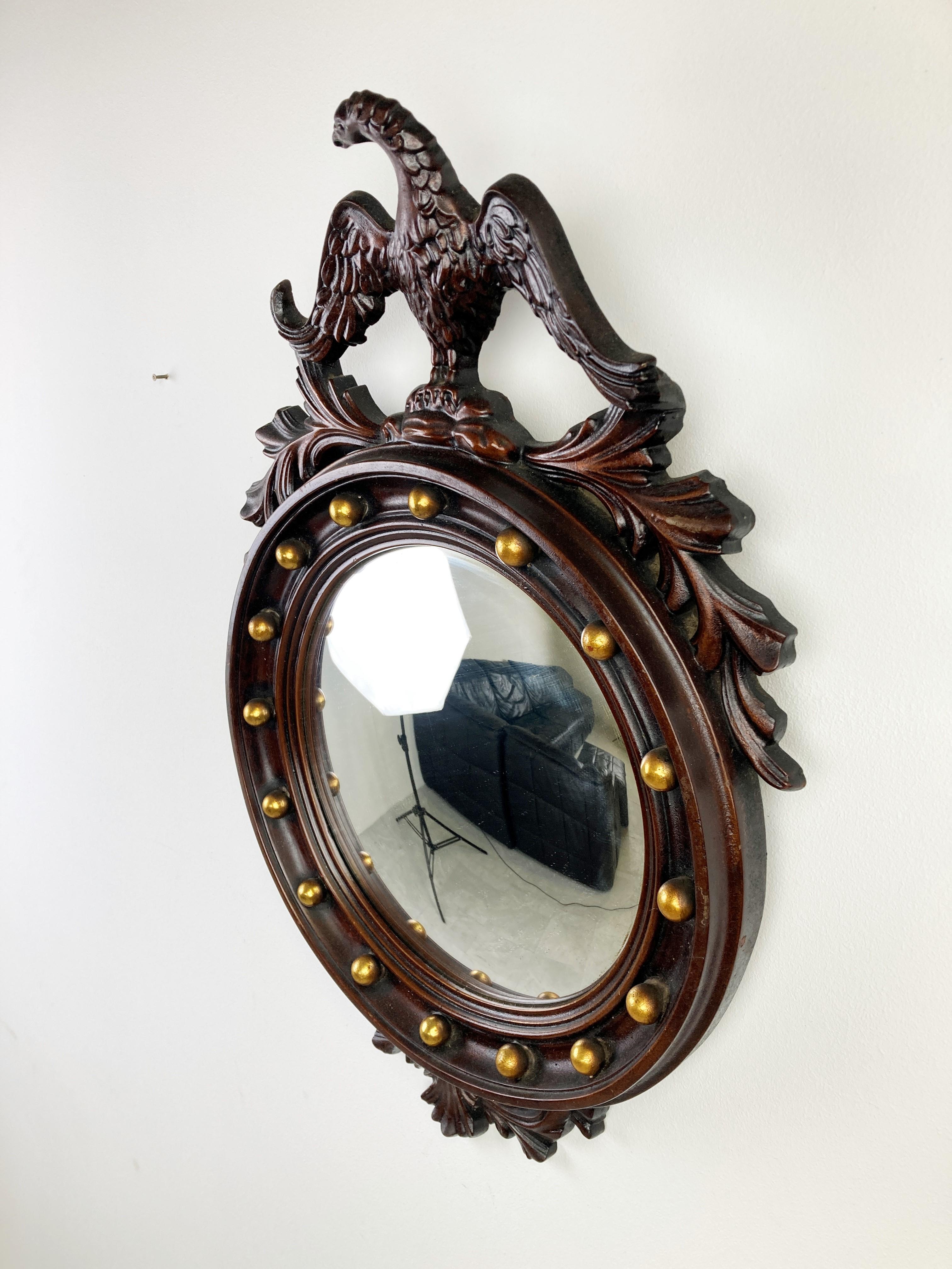 Miroir aigle convexe du milieu du siècle, 1960 en vente 2