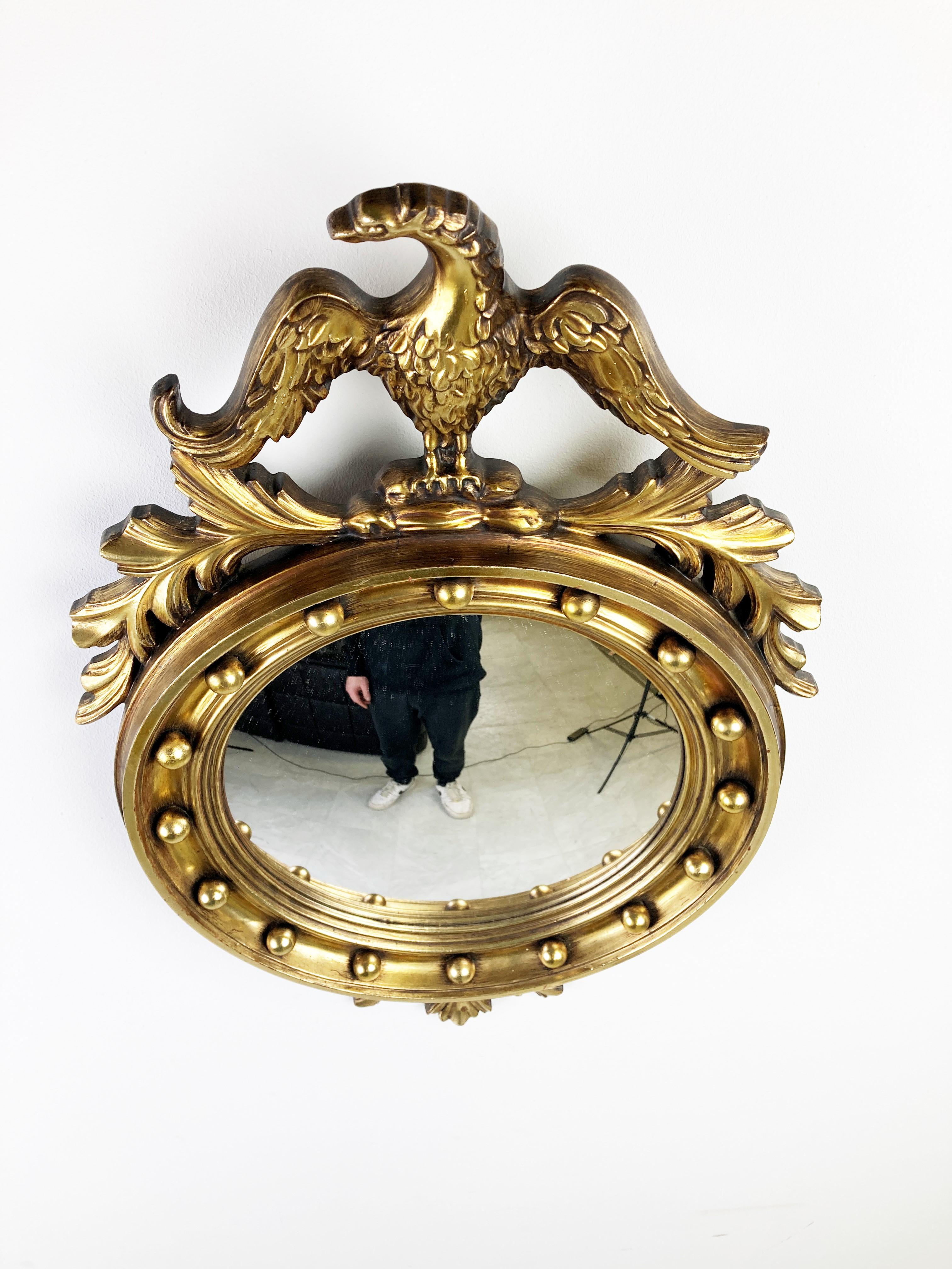 Belge Miroir à aigle convexe du milieu du siècle