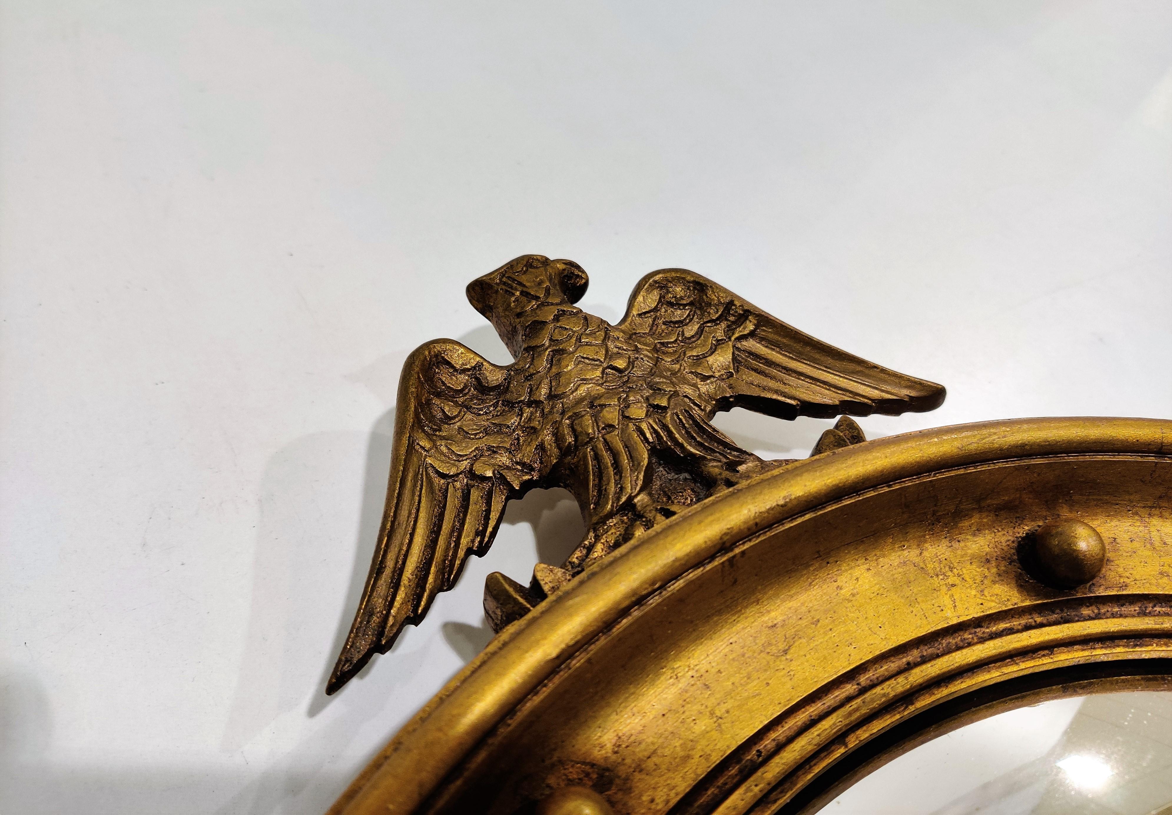 Mid-20th Century Midcentury Convex Eagle Mirror