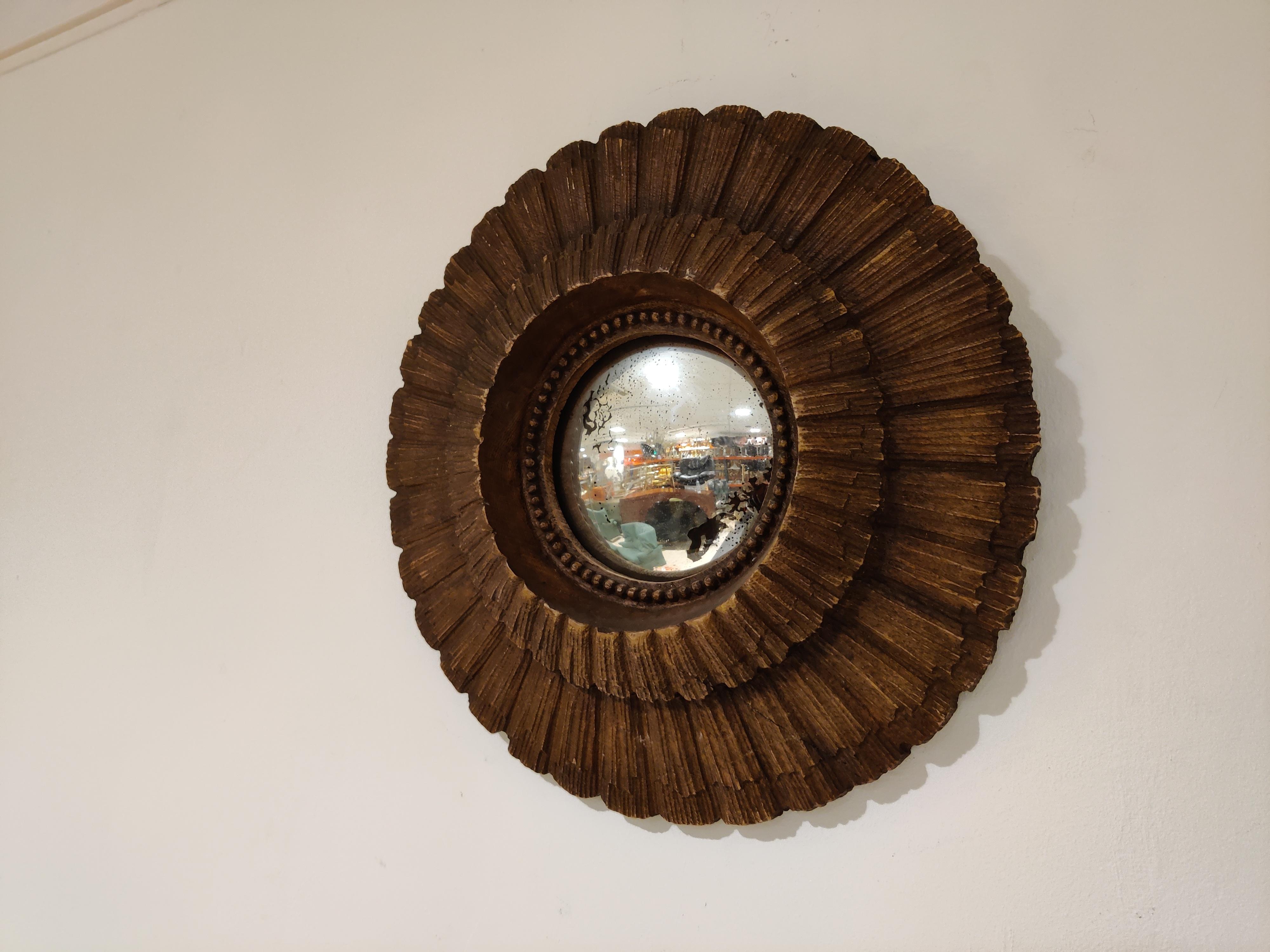 Belgian Midcentury Convex Mirror, 1960s 