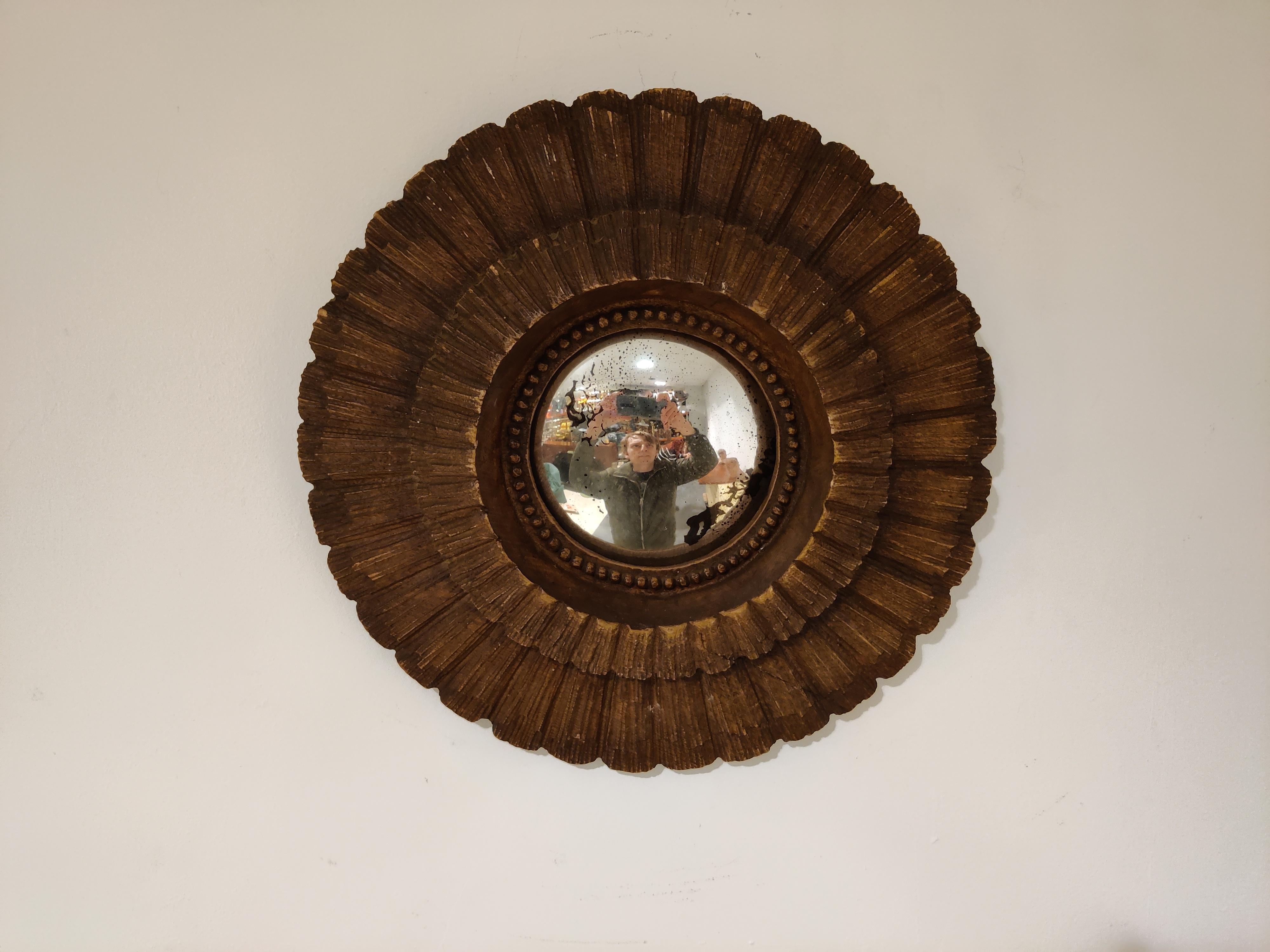 Midcentury Convex Mirror, 1960s  In Good Condition In HEVERLEE, BE