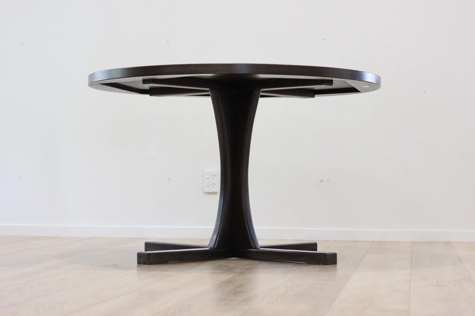 Mid Century Copper and Solid Mahogany Egyptian Dining Table.[Danske Mobler] 6