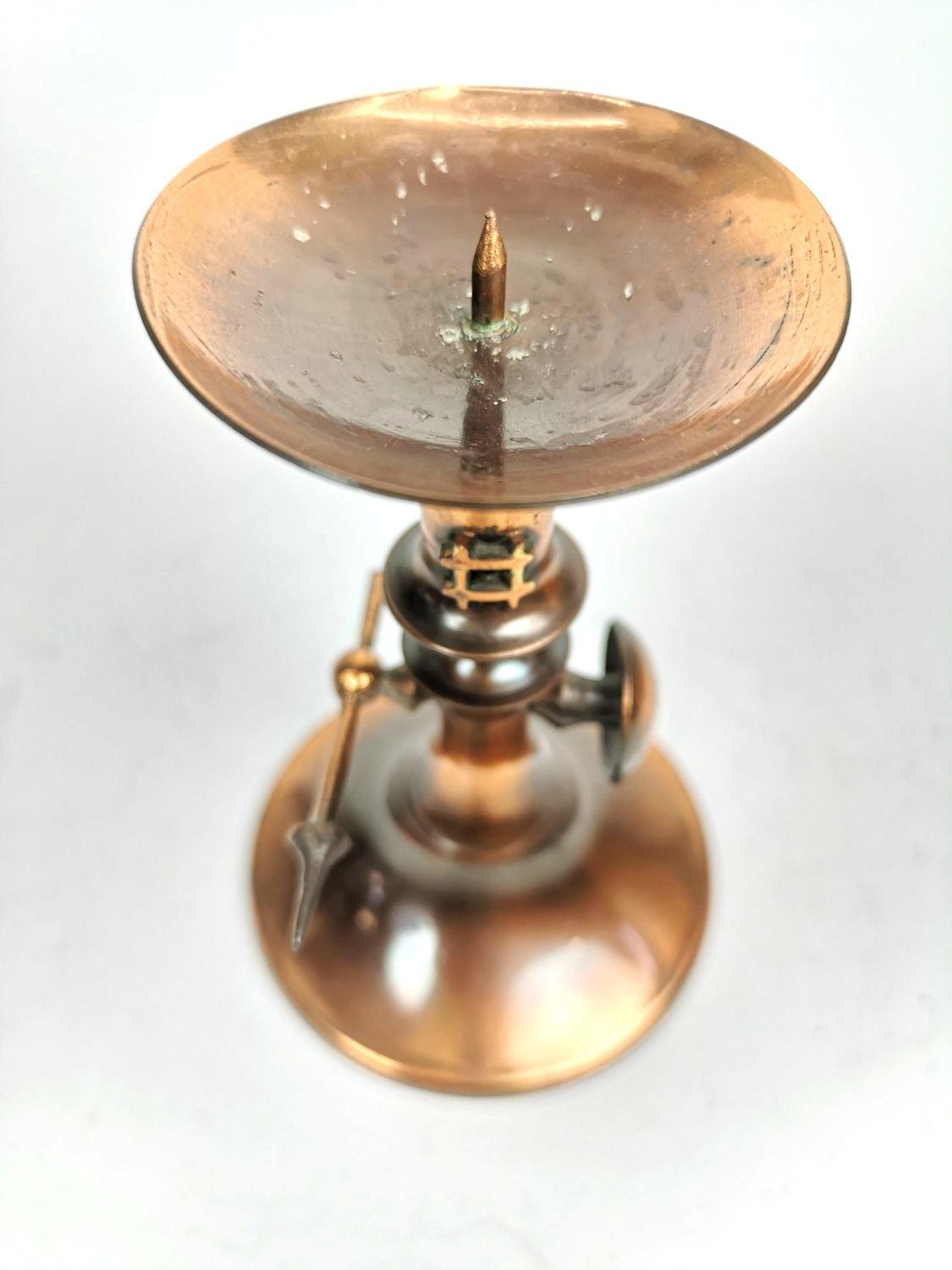 Mid-20th Century Mid-Century Copper/Bronze Candelabra, 1960's '50224' For Sale