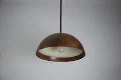 Mid-Century Copper Ceiling Lamp, Italy, 1960s