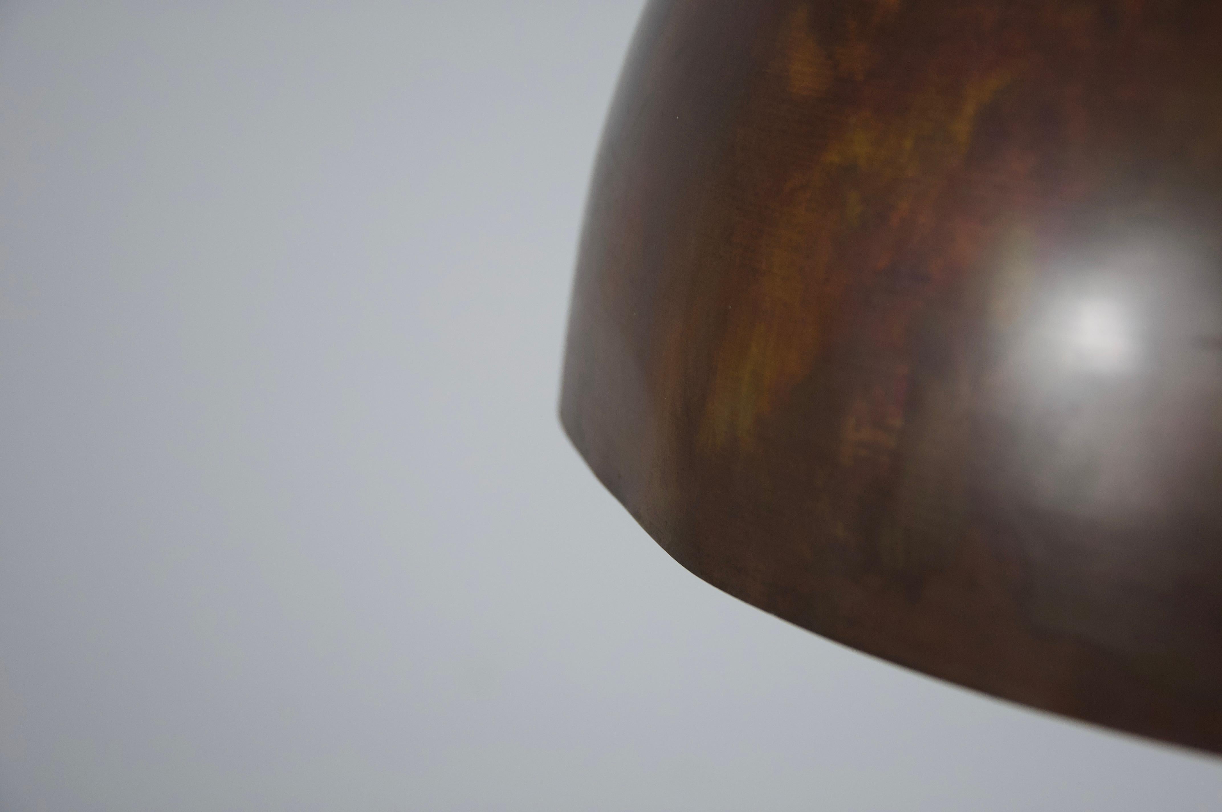 Mid-Century Copper Ceiling Lamp, Italy, 1960s For Sale 1