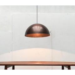 Mid-Century Copper Dome Pendant, 1960s