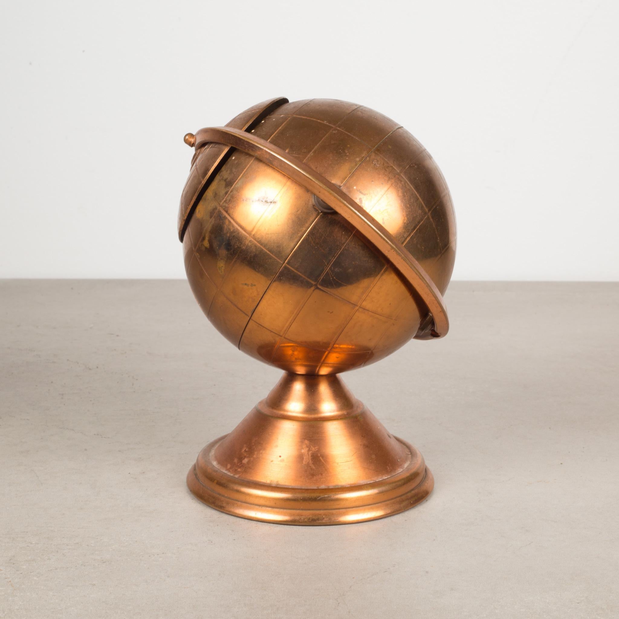 20th Century Mid-Century Copper Globe Cigarette Holder, C1960