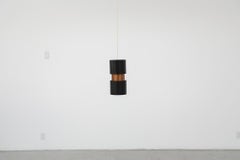 Mid-Century Copper and Black Pendant by Jo Hammerborg for Fog & Mørup, 1960s