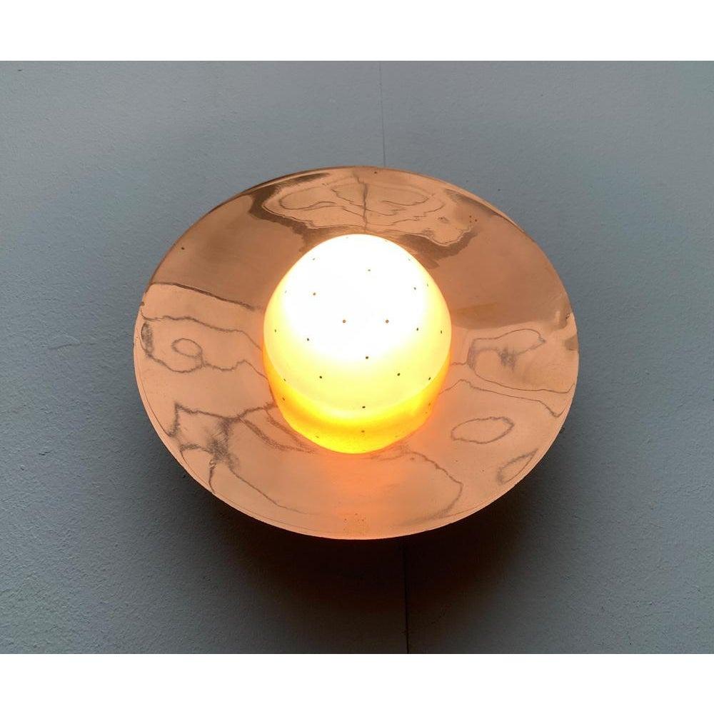 XX secolo Lampada da soffitto Plafoniere in rame di metà secolo in vendita