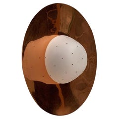 Mid-Century Copper Plafoniere Ceiling Lamp