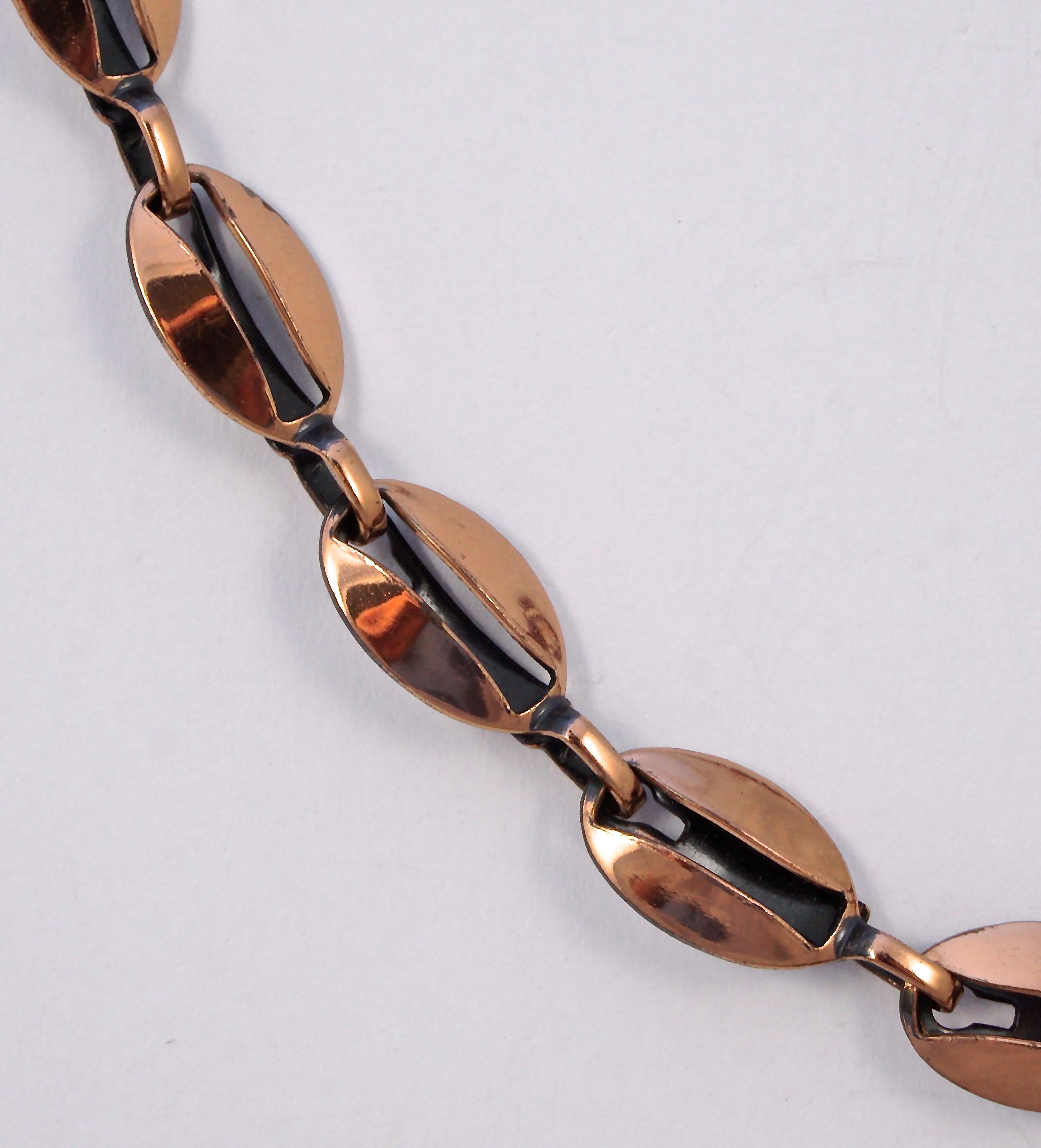 copper pendant necklace