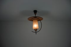 Mid-Century Copper Sputnik Ceiling Lamp, Italy, 1960s