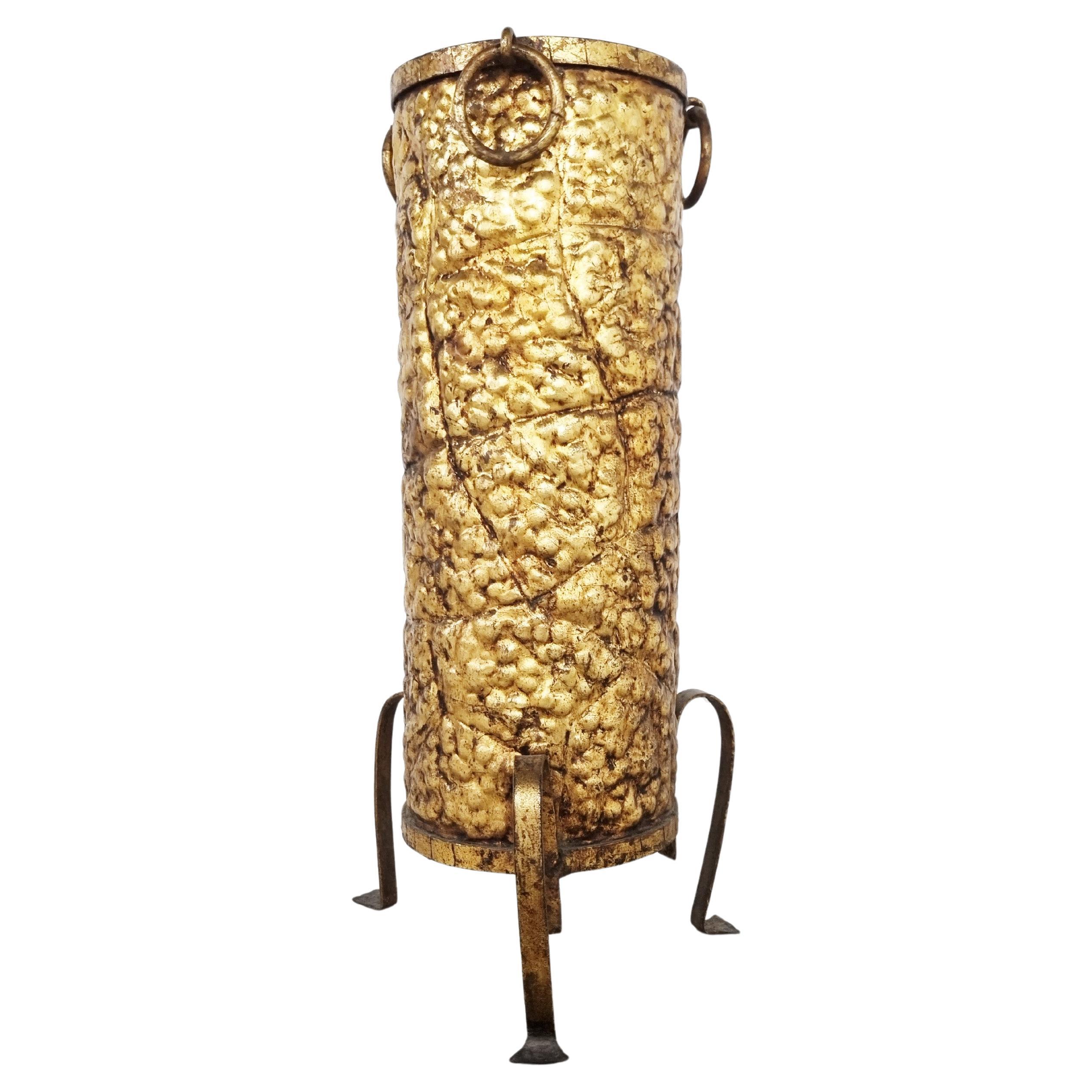 Mid Century Copper Umbrella Stand, 1960s For Sale