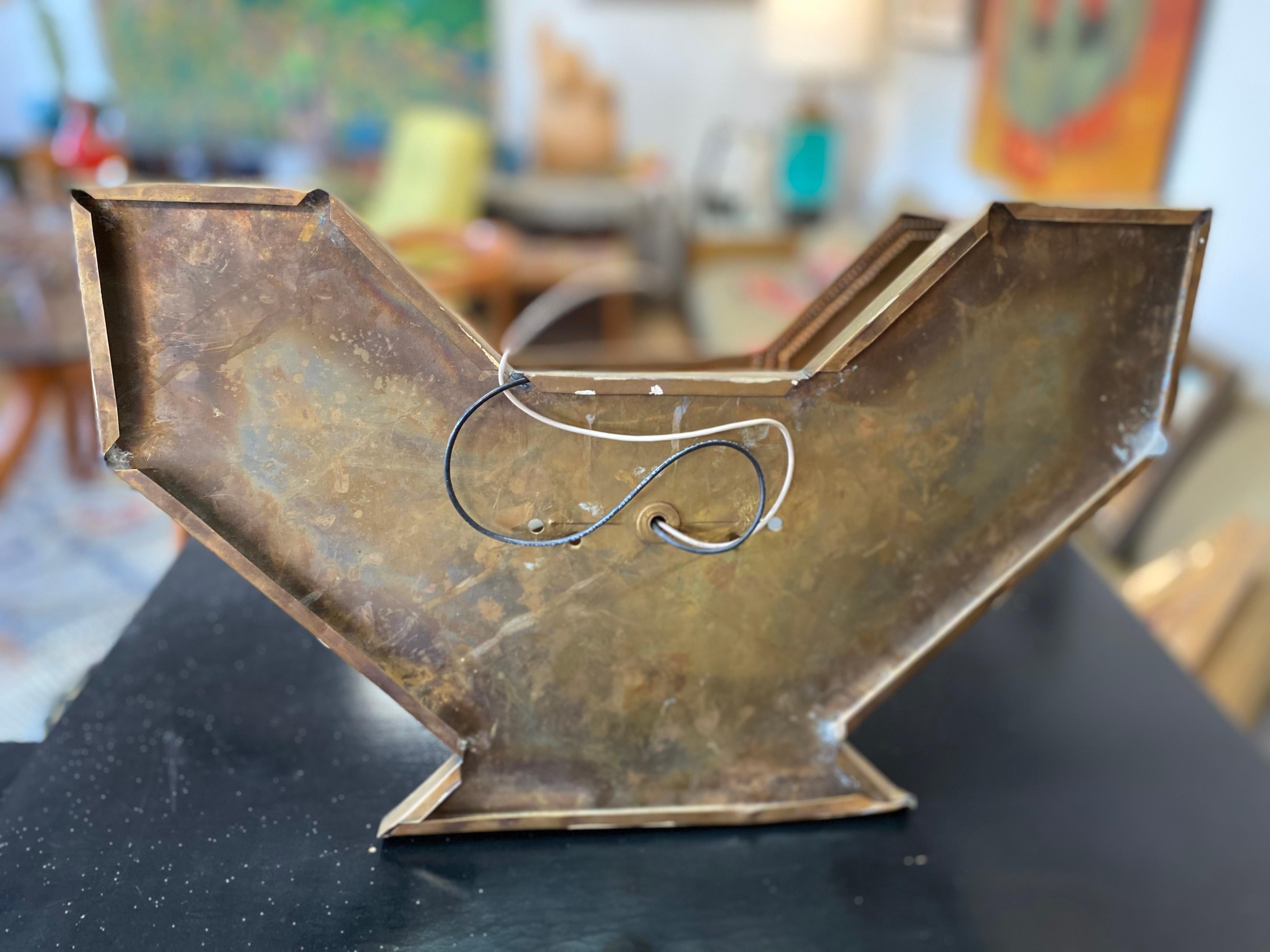 20th Century Mid-Century Copper Wall Light Designed by Isaac Maxwell Metal