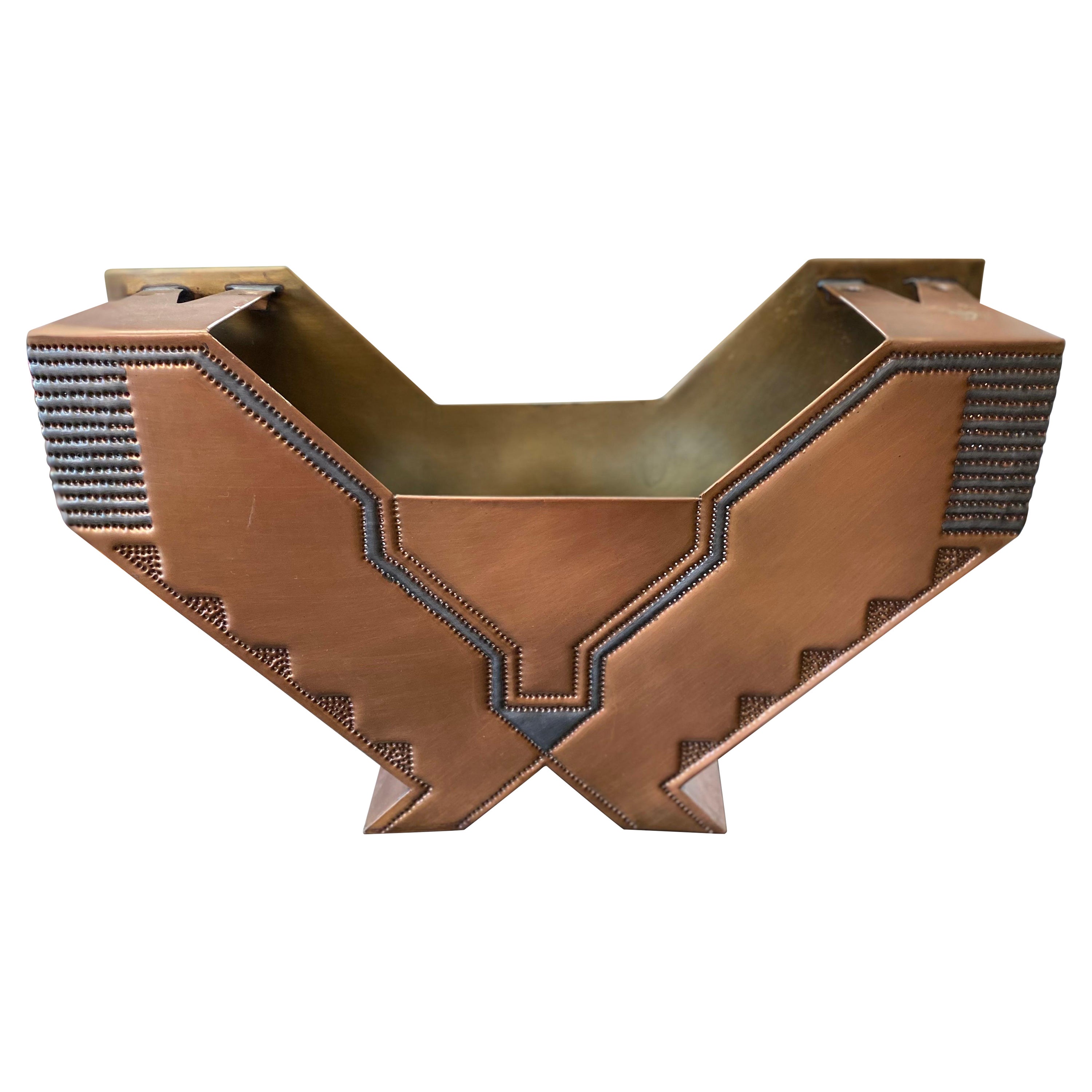 Mid-Century Copper Wall Light Designed by Isaac Maxwell Metal