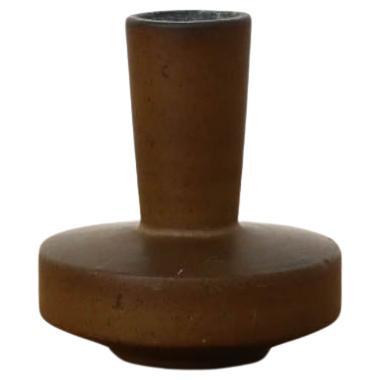 Vase architectural Cor Unum en céramique du milieu du siècle dernier avec glaçure aux tons terreux en vente