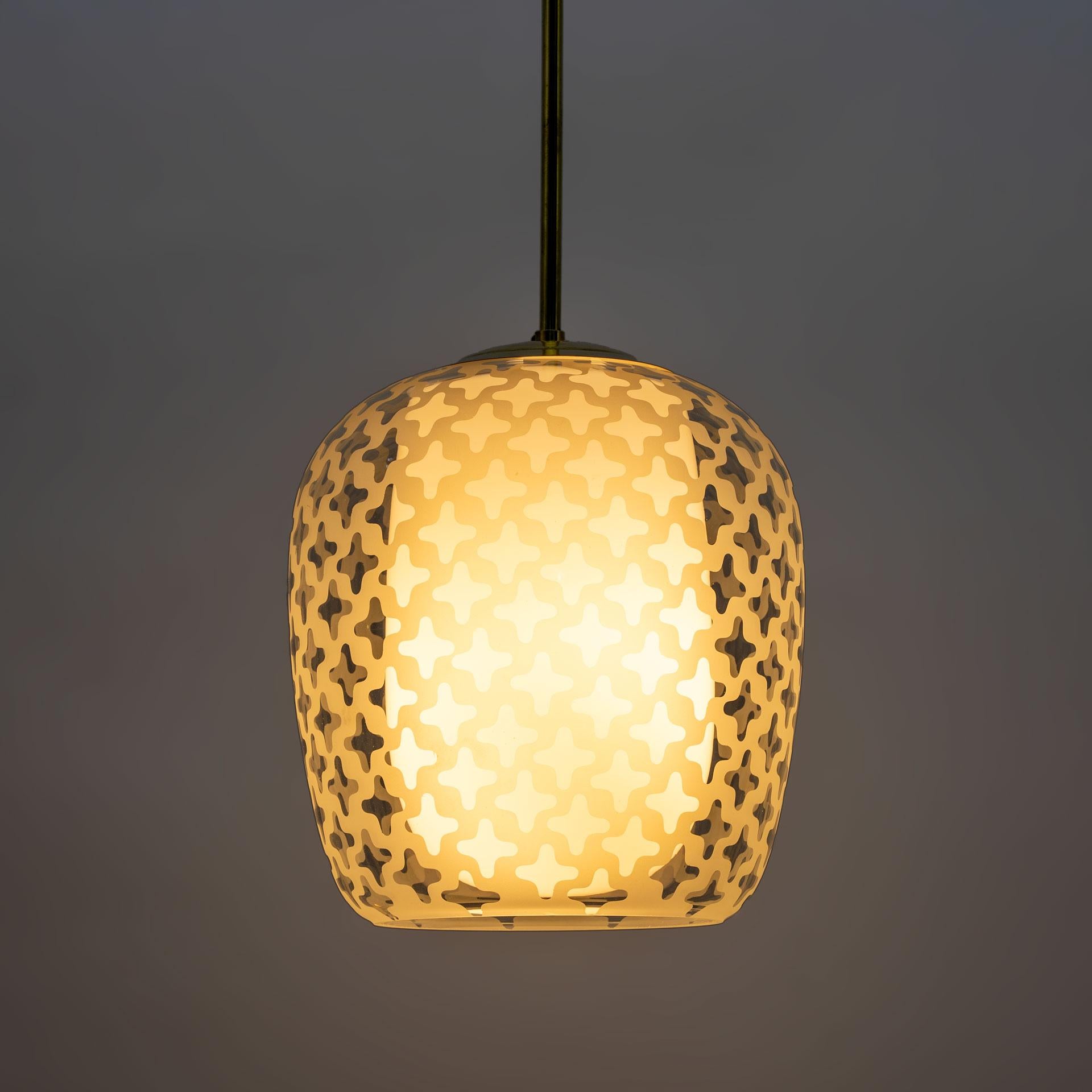 German Mid-Century Cora Pendant Lamp by Wilhelm Wagenfeld for Peill & Putzler, 1950s For Sale