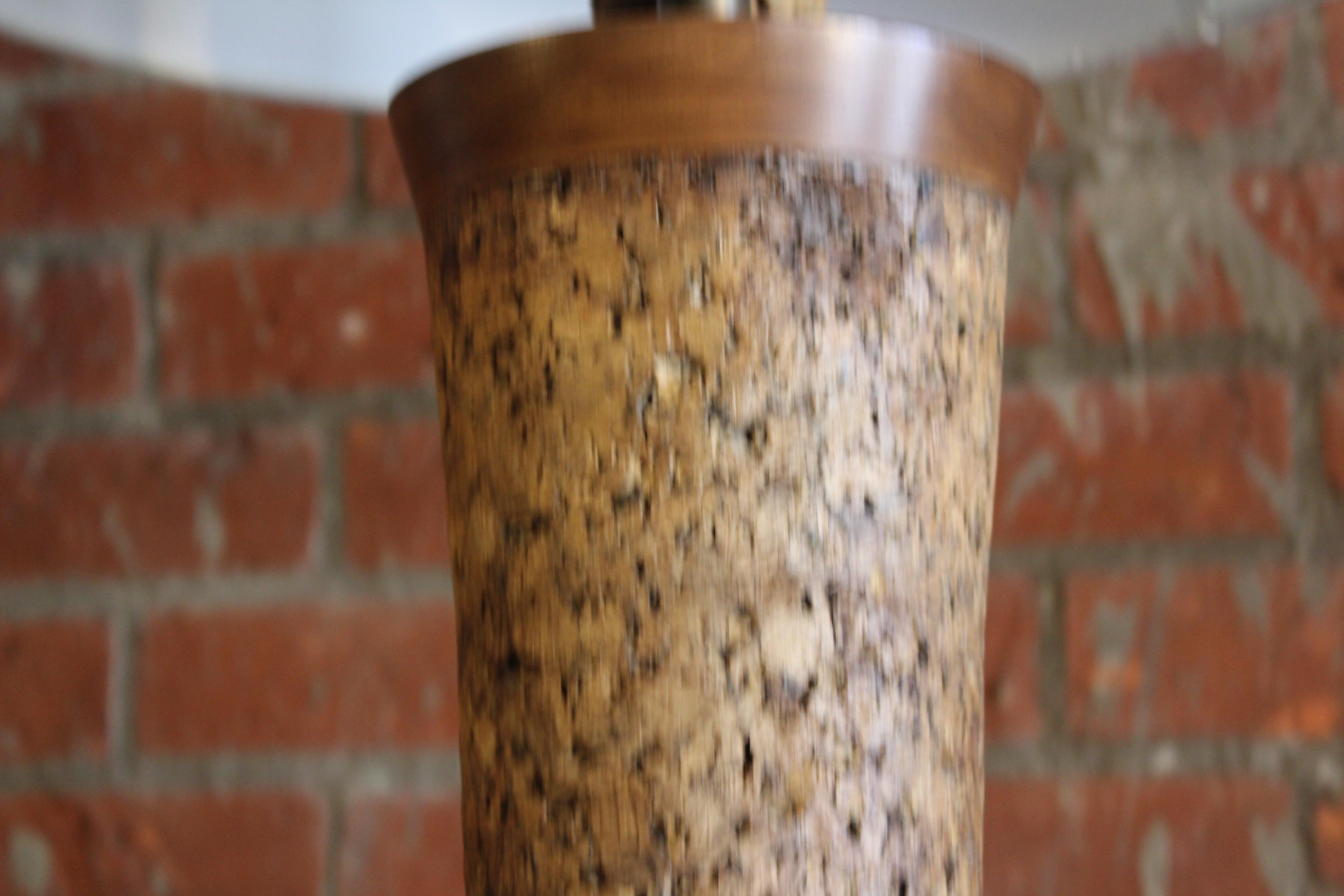 Midcentury Cork Floor Lamp, 1960s 5