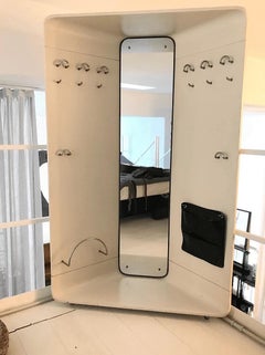 Mid-Century Corner Coat Hanger / Mirror