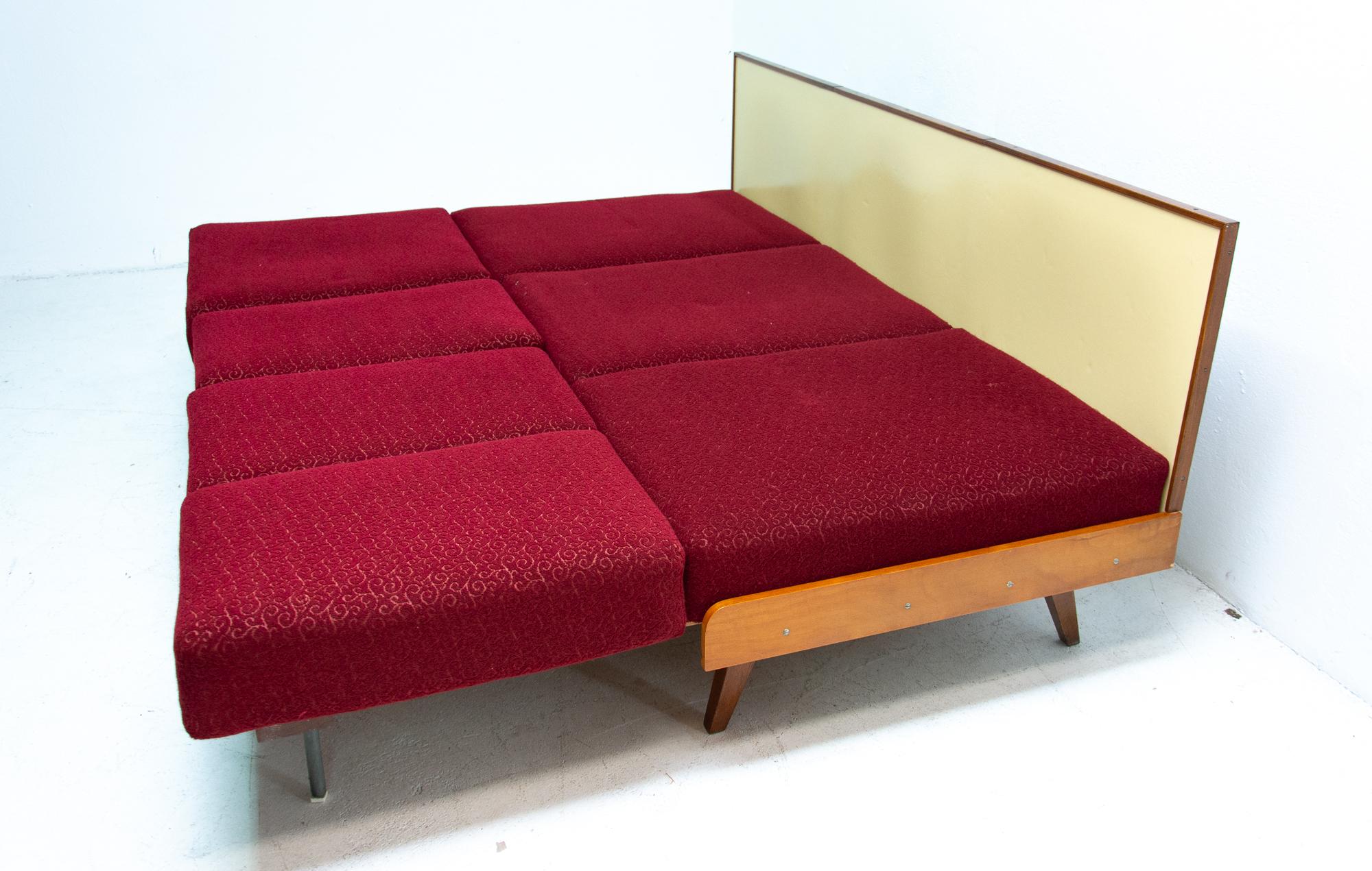 Midcentury Corner Folding Sofa by František Jirák for Tatra Nábytok, 1960s, CZ 3