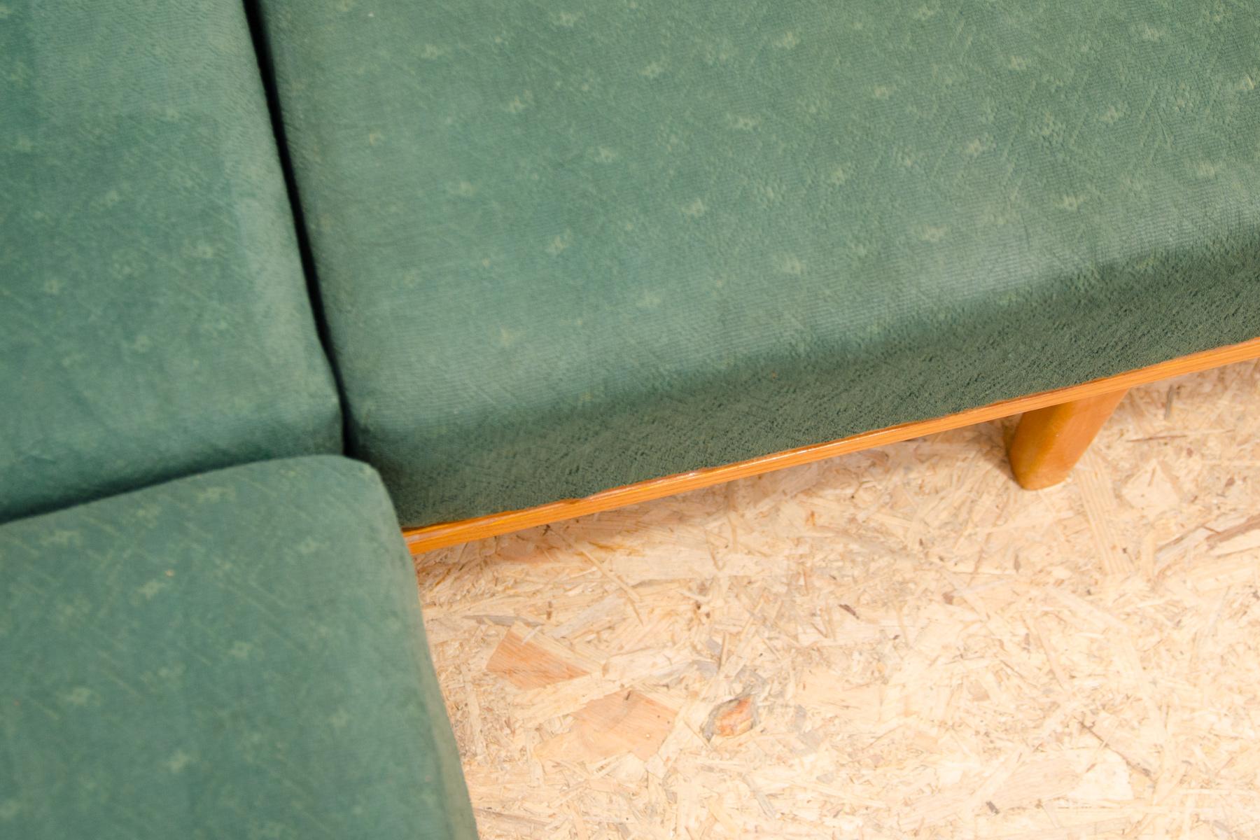 Mid century corner folding sofa, Czechoslovakia, 1960´s For Sale 1