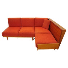  Mid century corner folding sofabed, Czechoslovakia, 1960´s