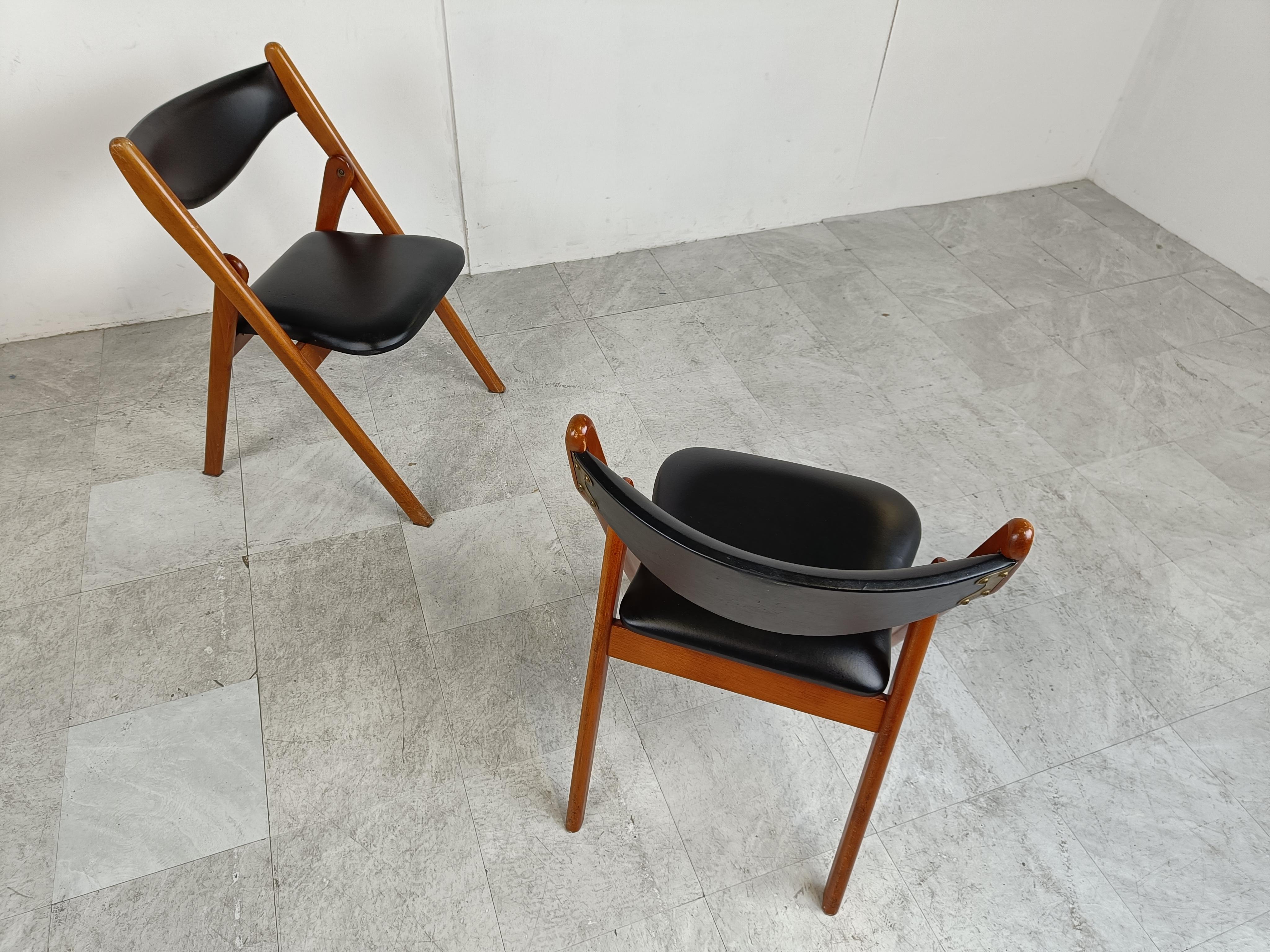 Midcentury Coronet Folding Chairs from Norquist, 1960s 3