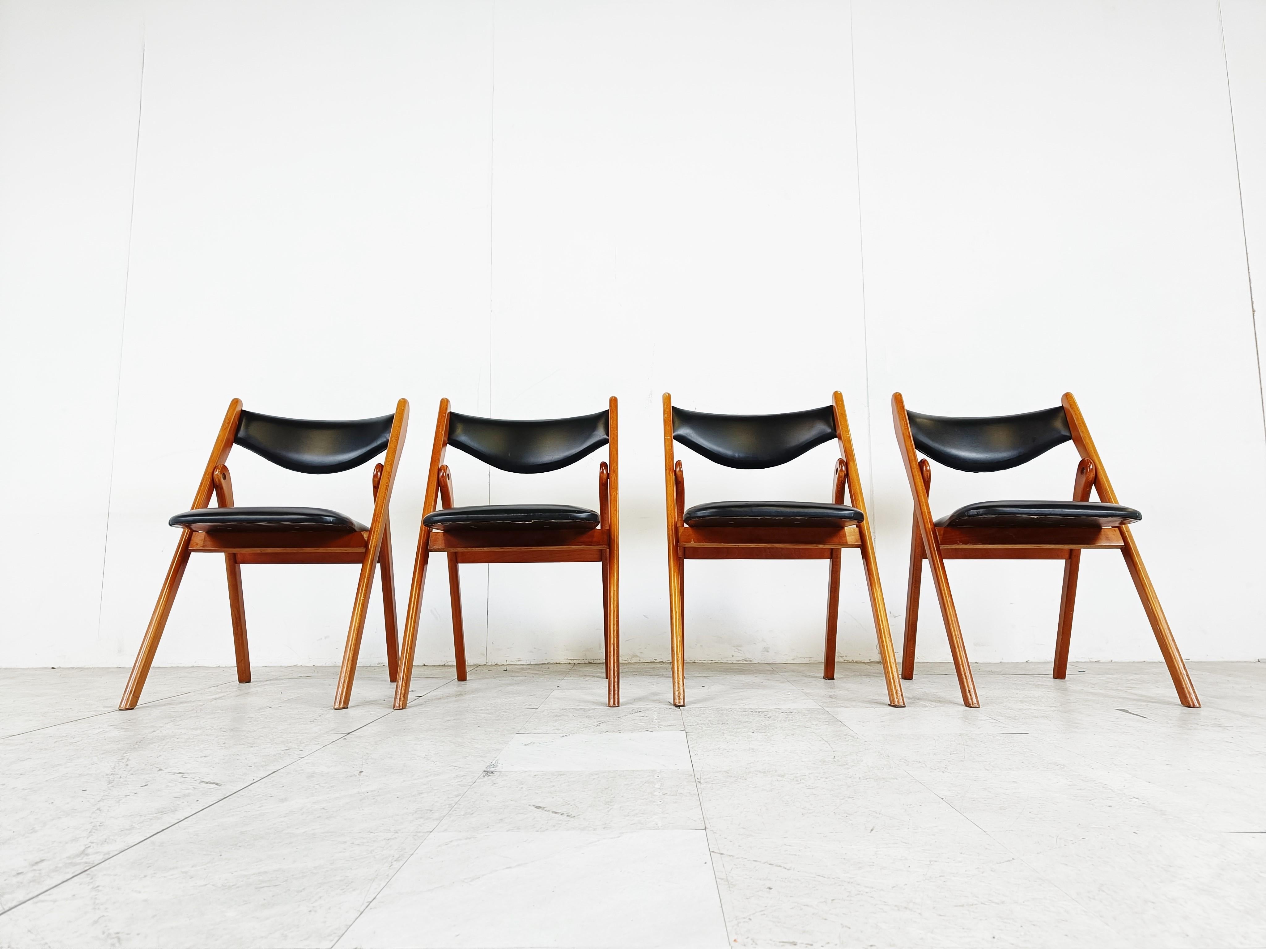 Mid-Century Modern Midcentury Coronet Folding Chairs from Norquist, 1960s