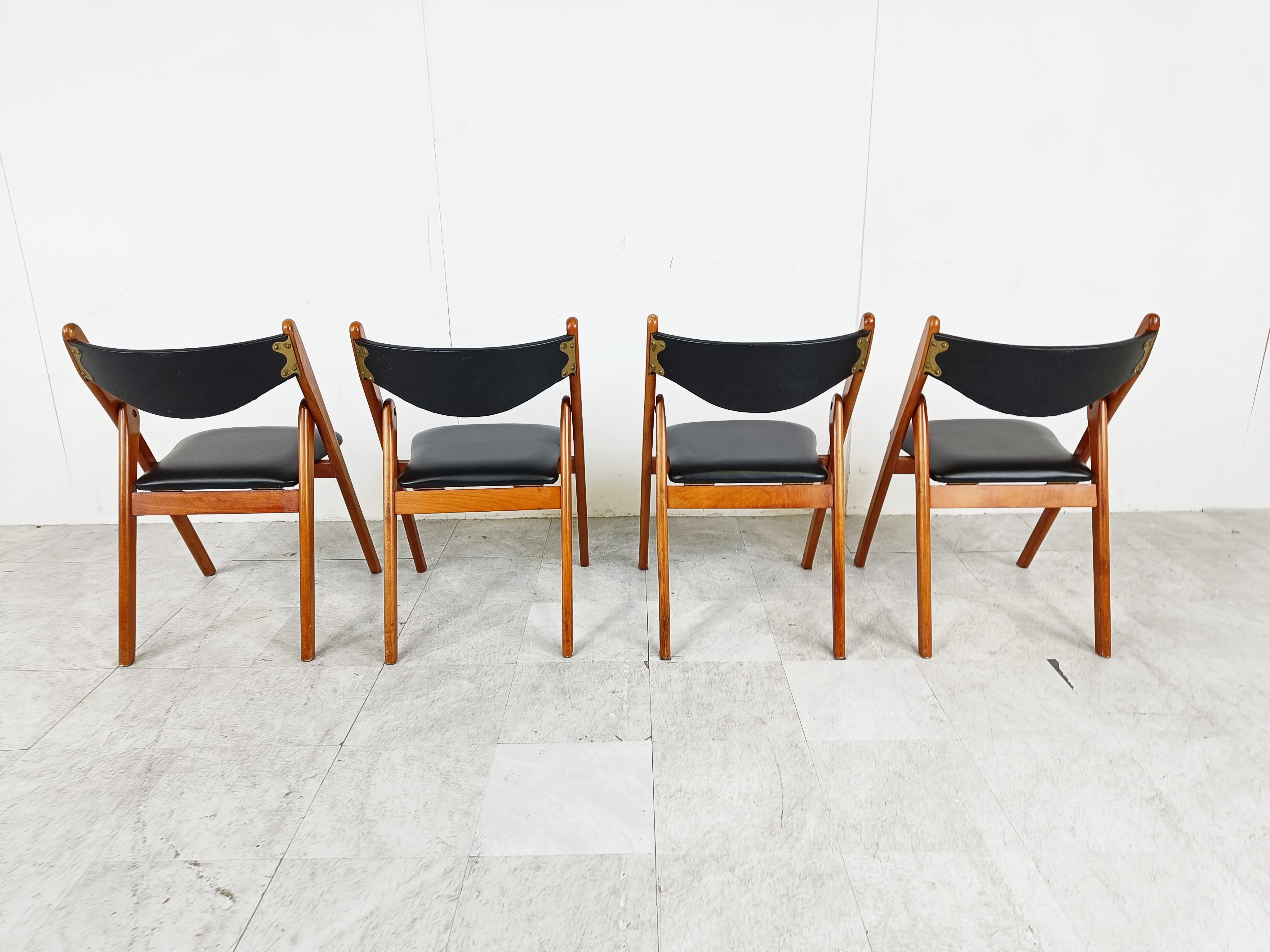 Mid-20th Century Midcentury Coronet Folding Chairs from Norquist, 1960s