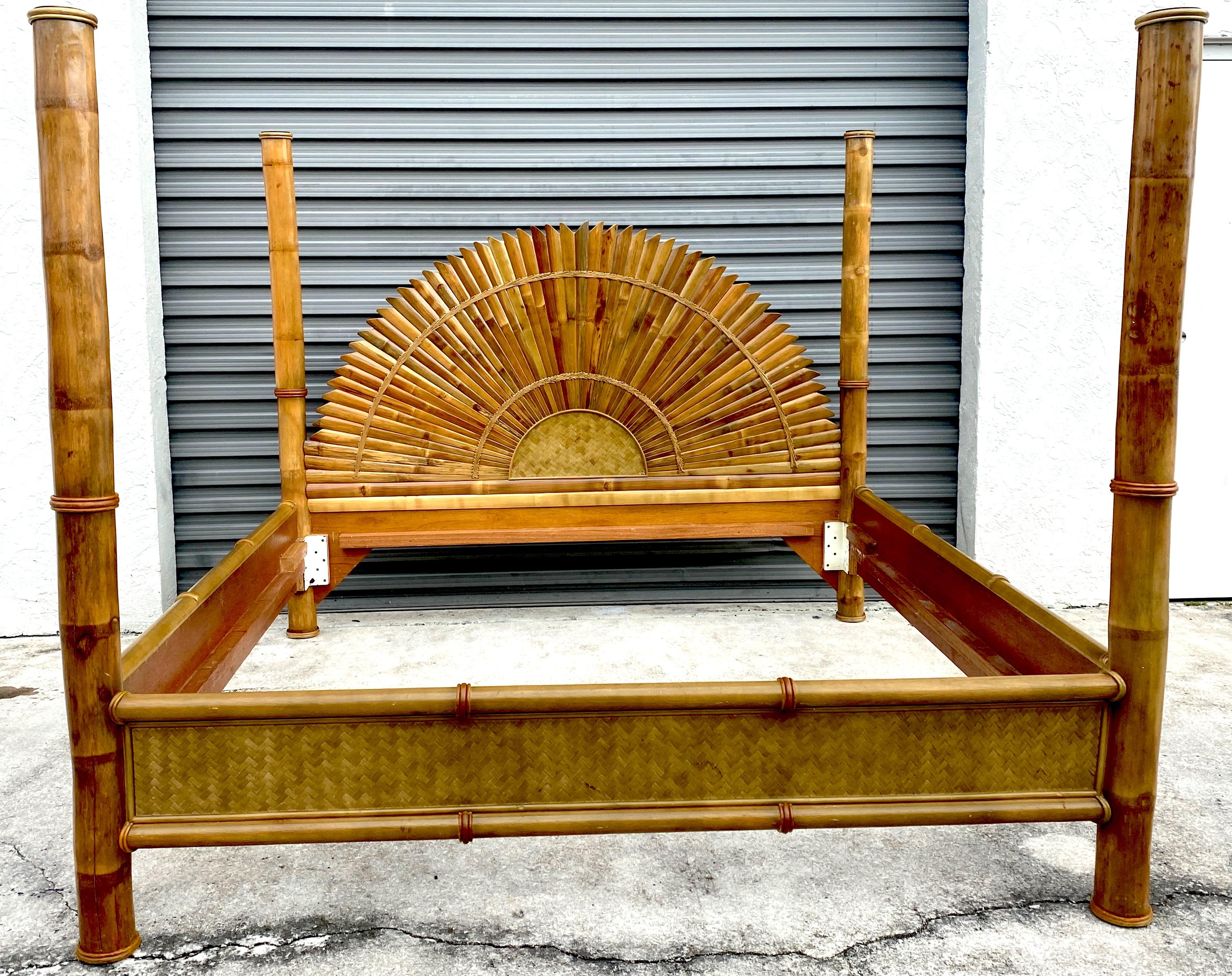 bamboo cane bed