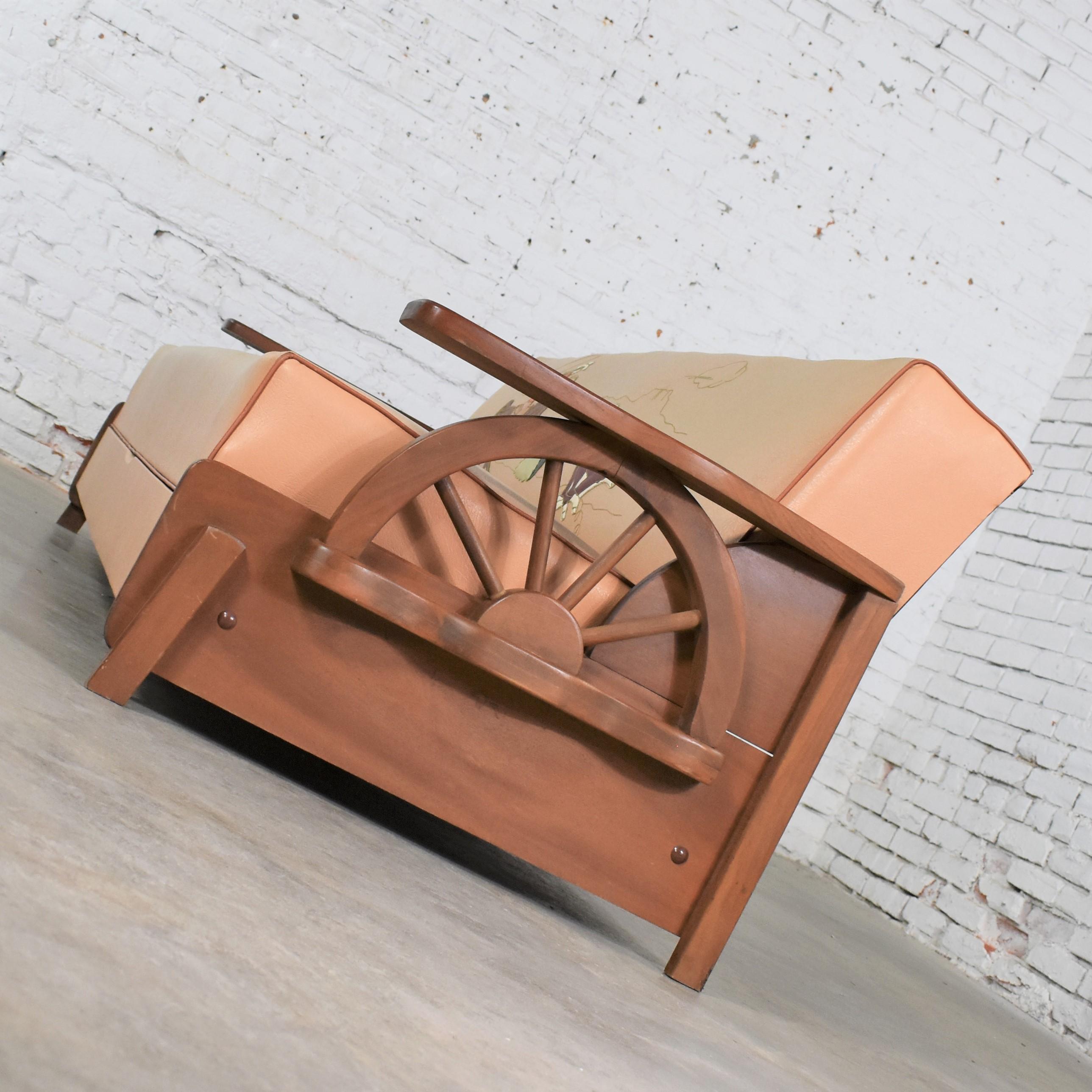 wagon wheel sofa