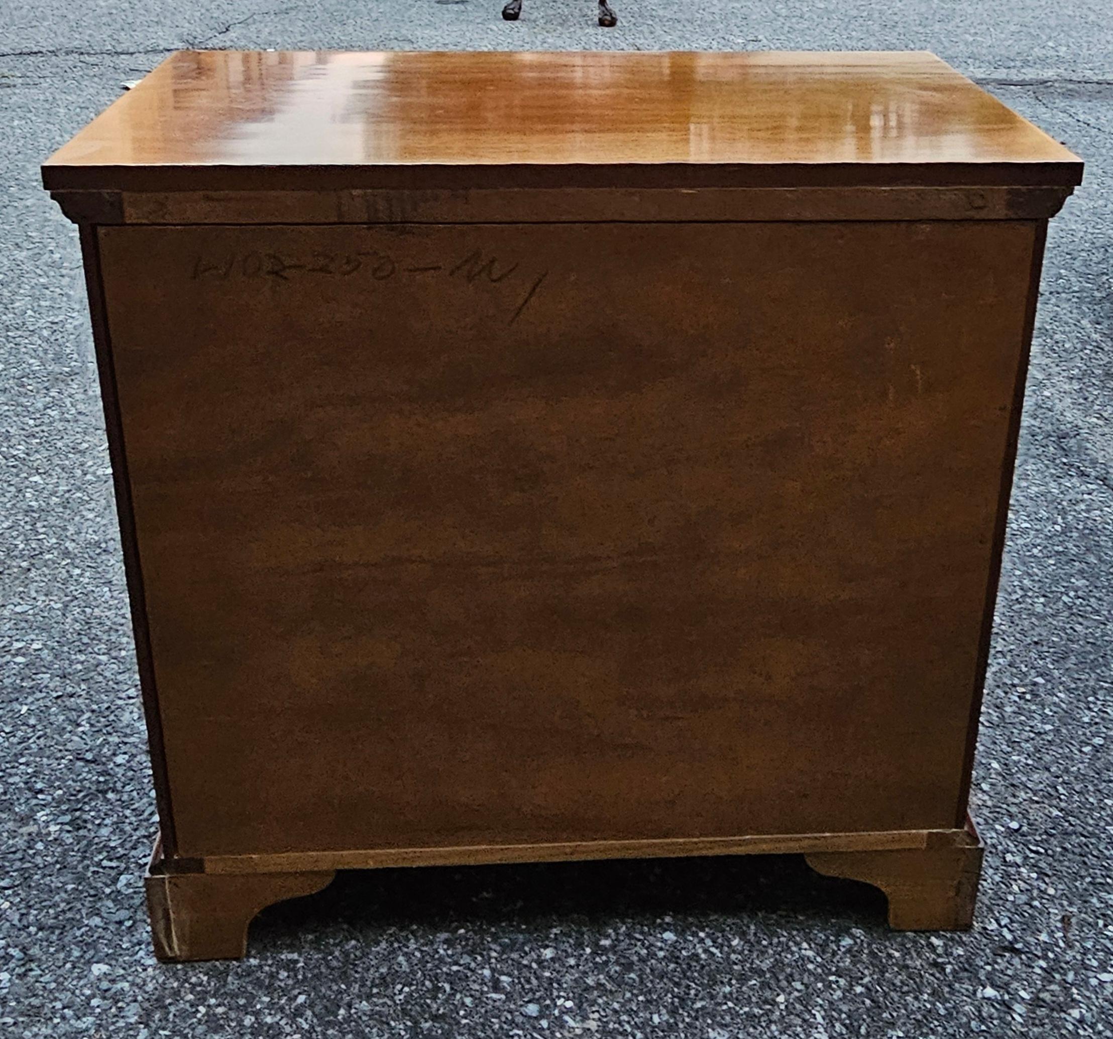 Mid Century Craftique Mahogany Secretery Chest of Drawers with Locks and Keys For Sale 8