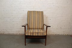 Mid-Century Craftsman Oak + Tweed Morris Chair