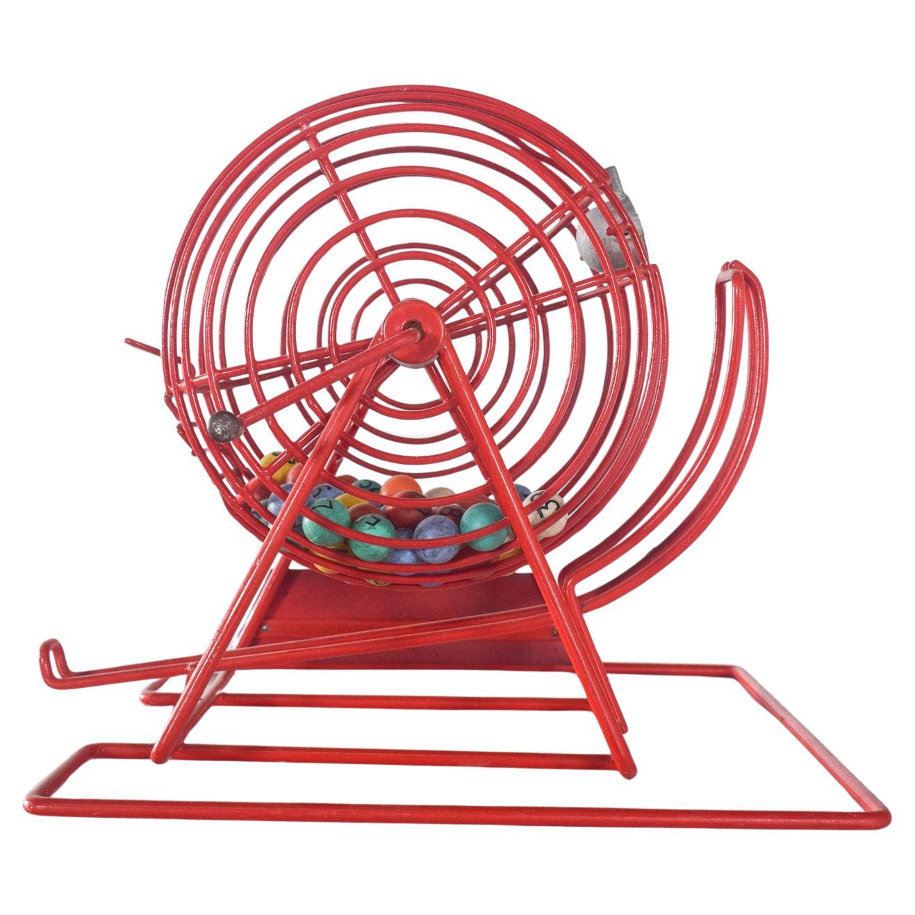 Mid-Century Crank Roulette for Bingo Game