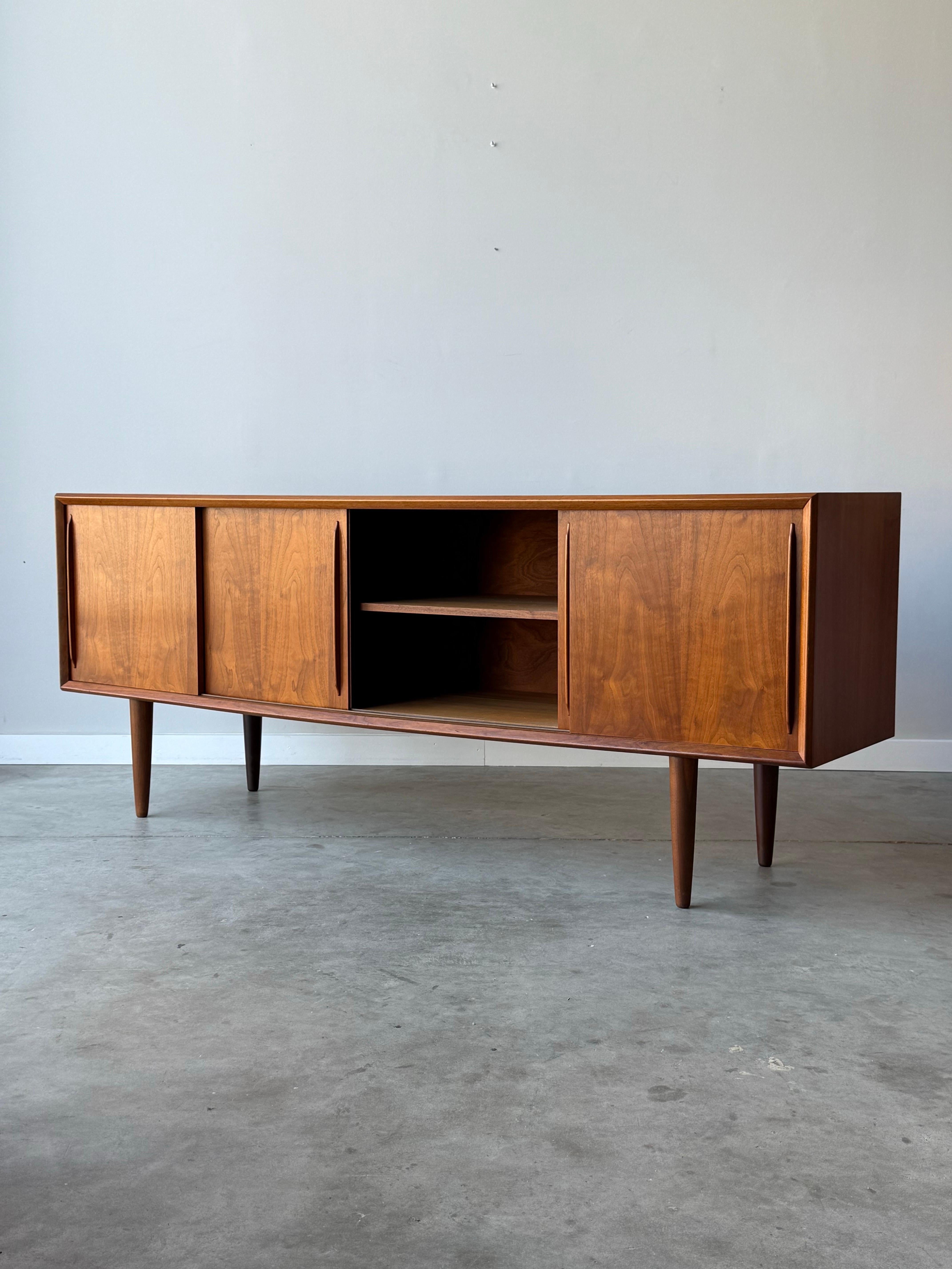 Mid-Century Credenza by H.P. Hansen for Randers In Good Condition In Raleigh, NC