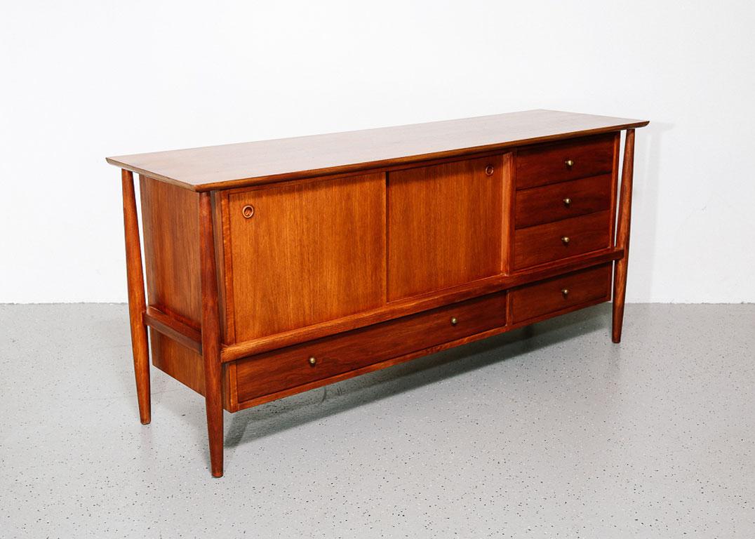 Midcentury Credenza by John Stuart In Good Condition In Brooklyn, NY