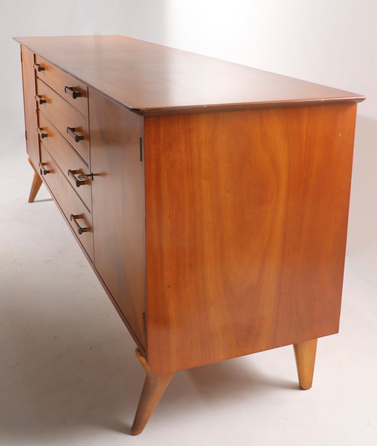 Mid Century Credenza Sideboard Dresser by Renzo Rutily for Johnson Furniture Co. 13